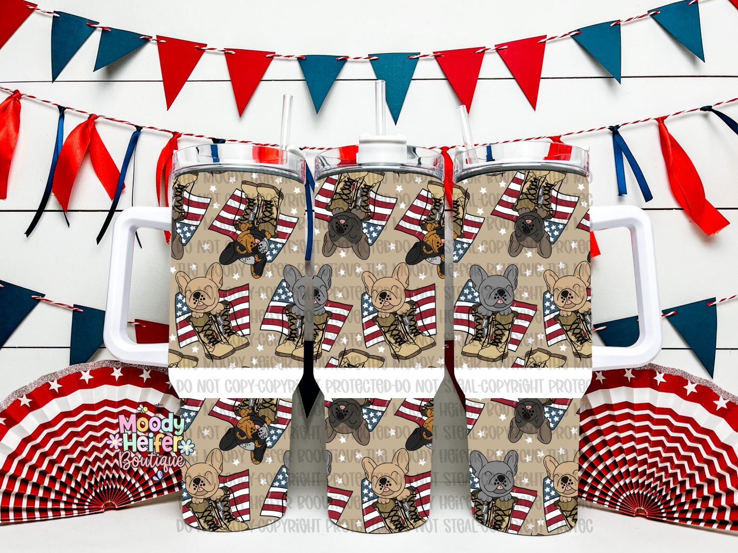 Freedom Frenchies 40 oz Tumbler