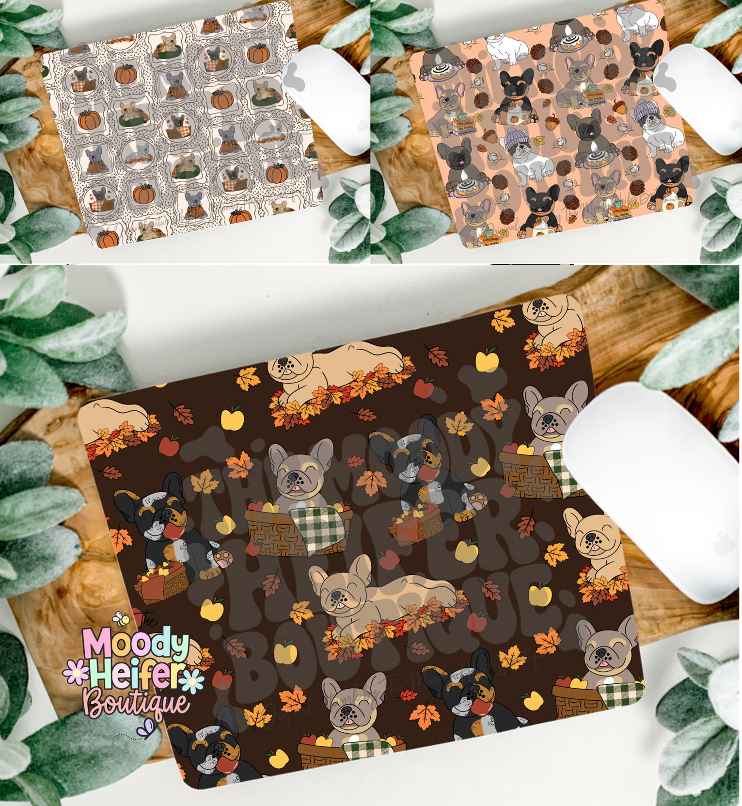 Fall Frenchie Mousepads
