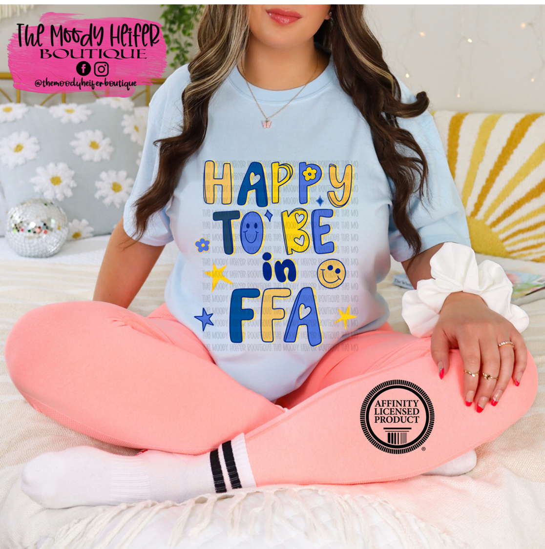 Happy To Be in FFA Comfort Colors Shirt