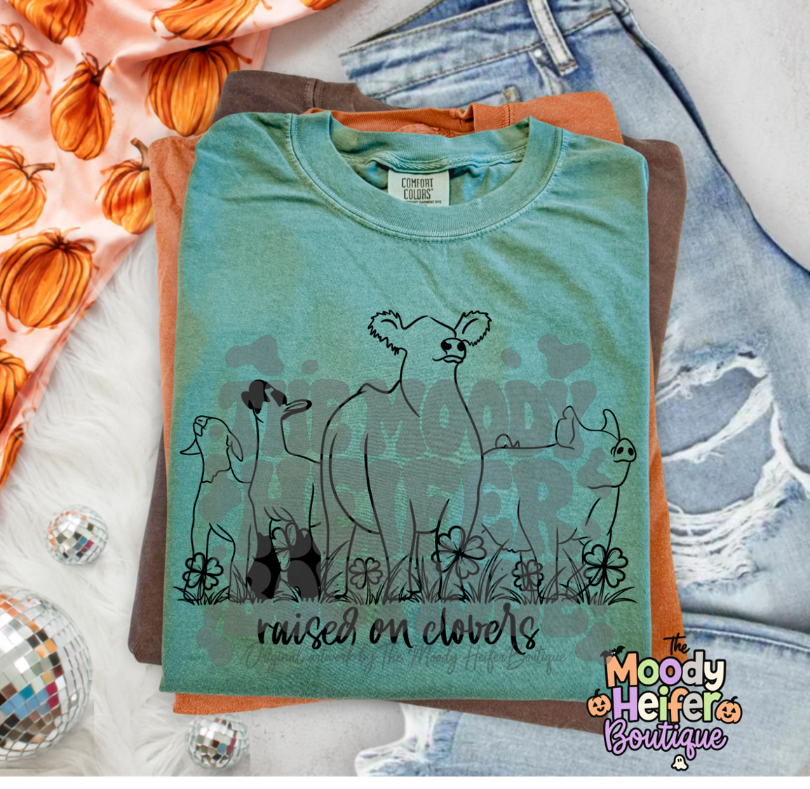 Raised on Clovers Livestock Comfort Colors Shirt