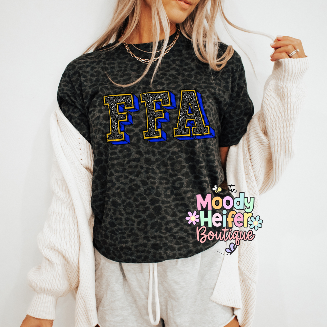 FFA Black Leopard Shirt