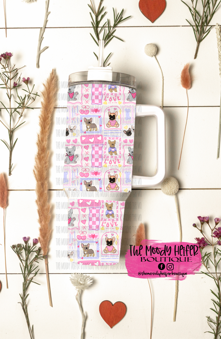 That's So Preppy Love Frenchie 40 oz Tumbler