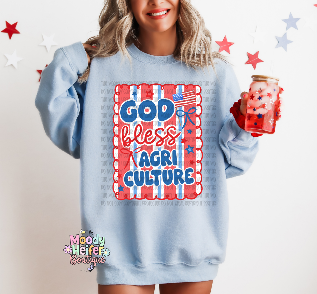God Bless Agriculture Comfort Colors Shirt