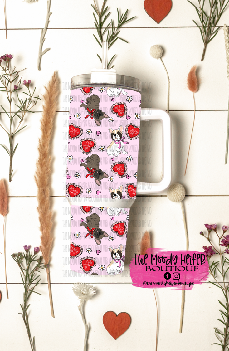Puppy Love Frenchie 40 oz Tumbler