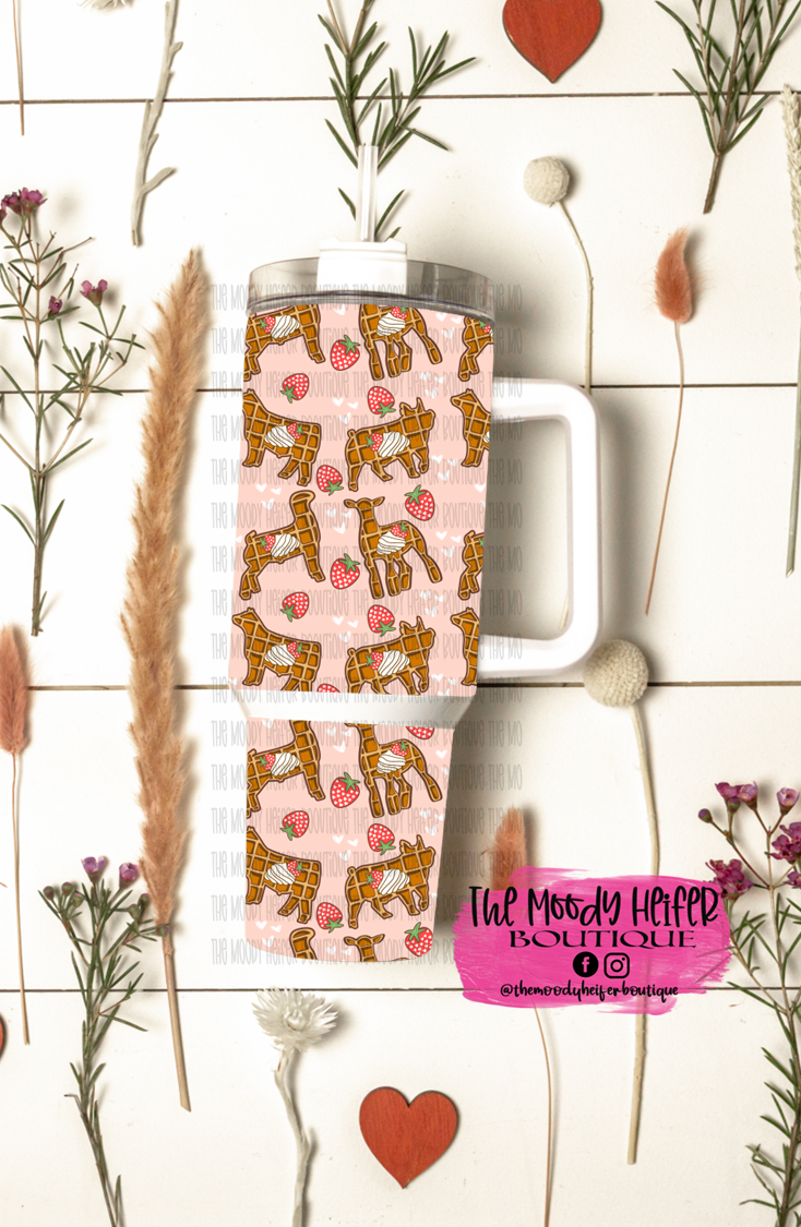Waffles N Love Livestock 40 oz Tumbler