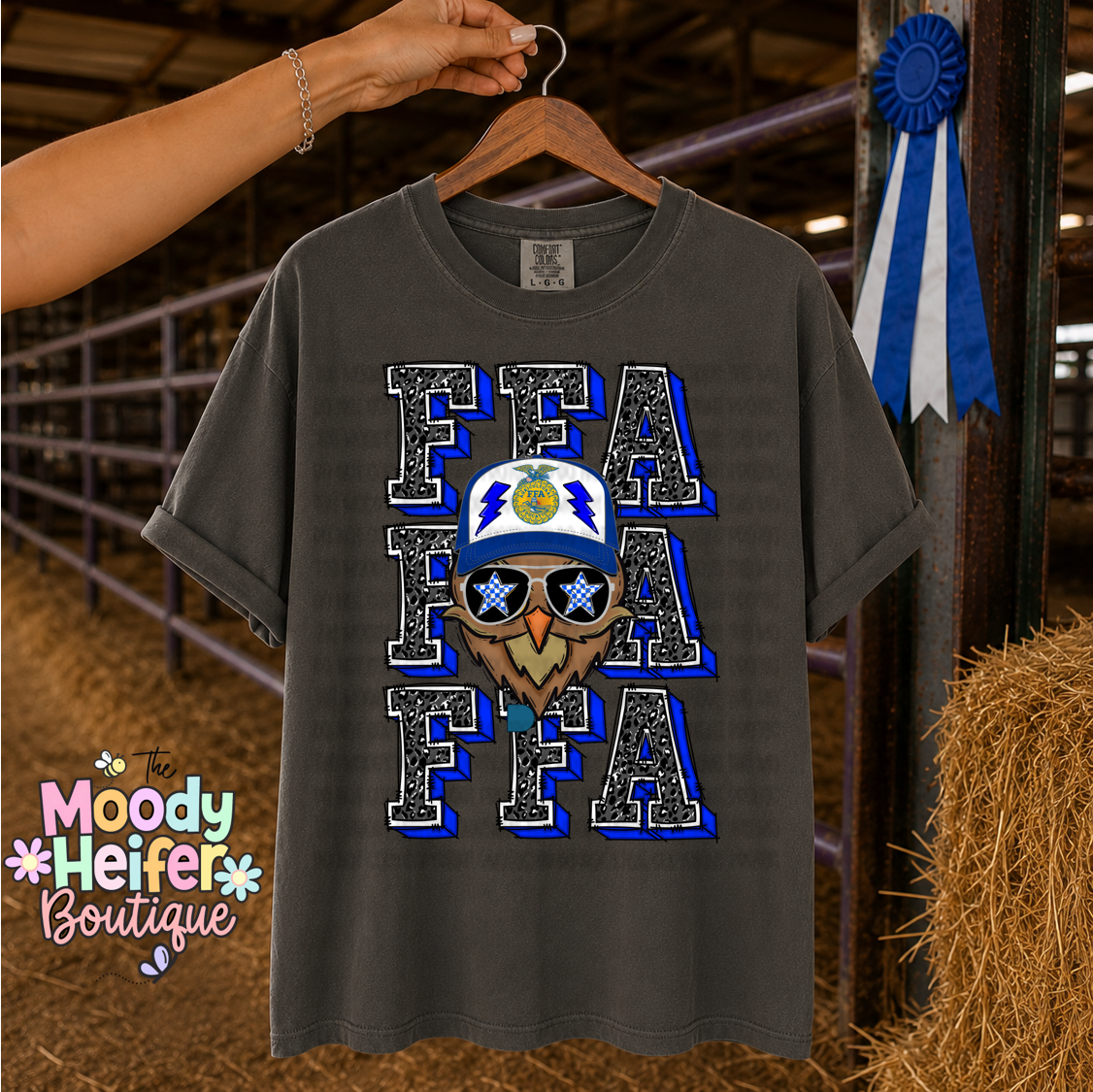 FFA Trucker Owl Comfort Colors Shirt
