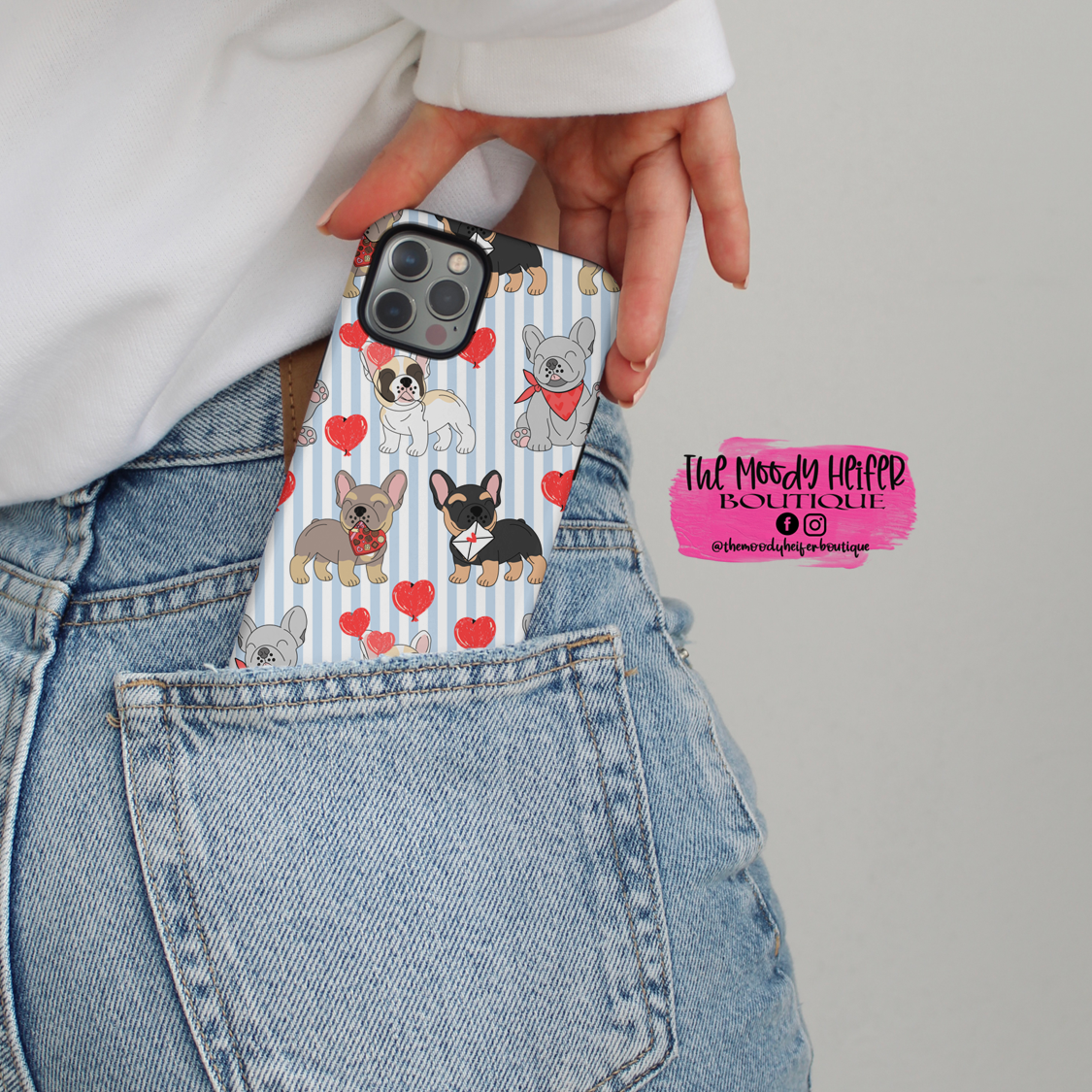Baby Blues Valentines Frenchie Tough Cases