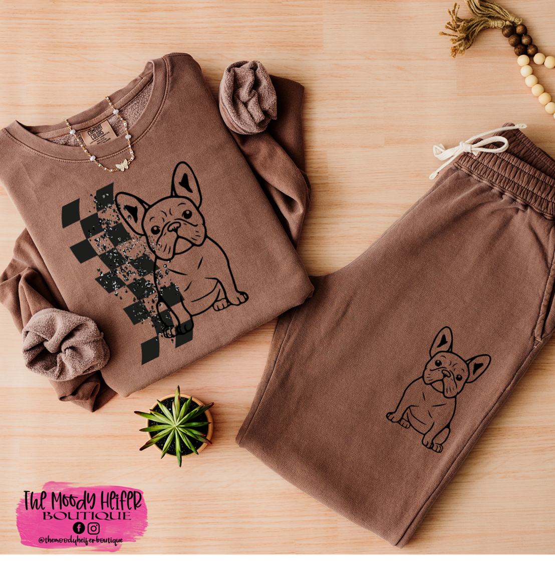 espresso frenchie distressed checker set.png