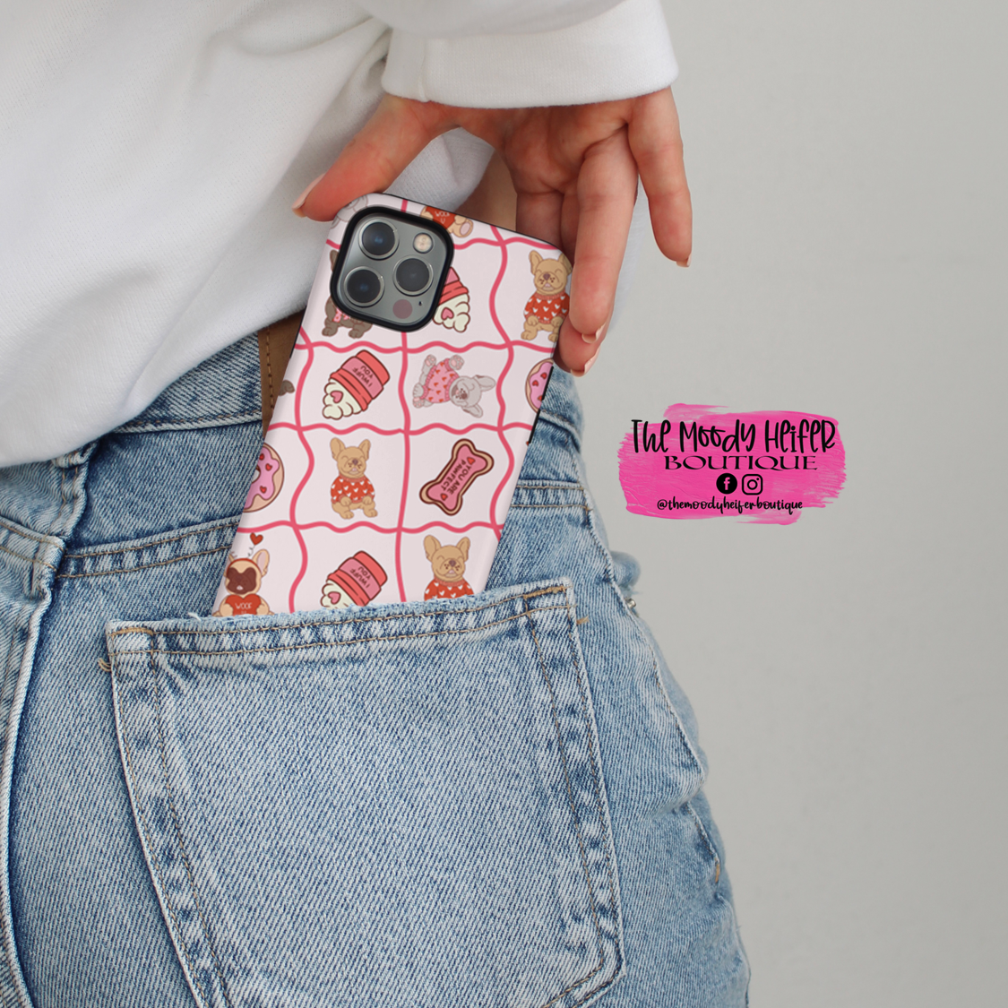 Pawfect Valentine Frenchie Tough Cases