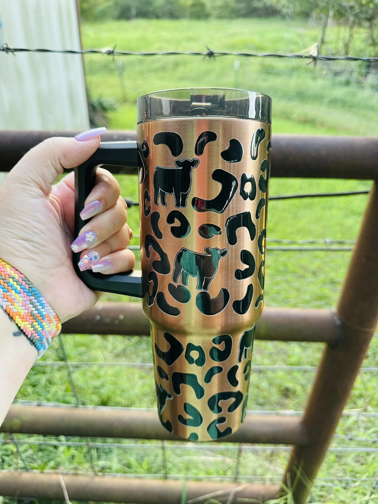 Leopard Bronze Livestock 30oz Tumbler
