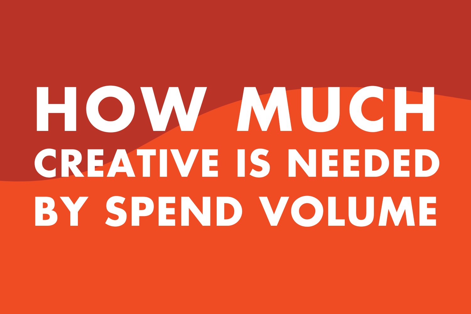 Meta Ads: How much creative is needed by spend volume