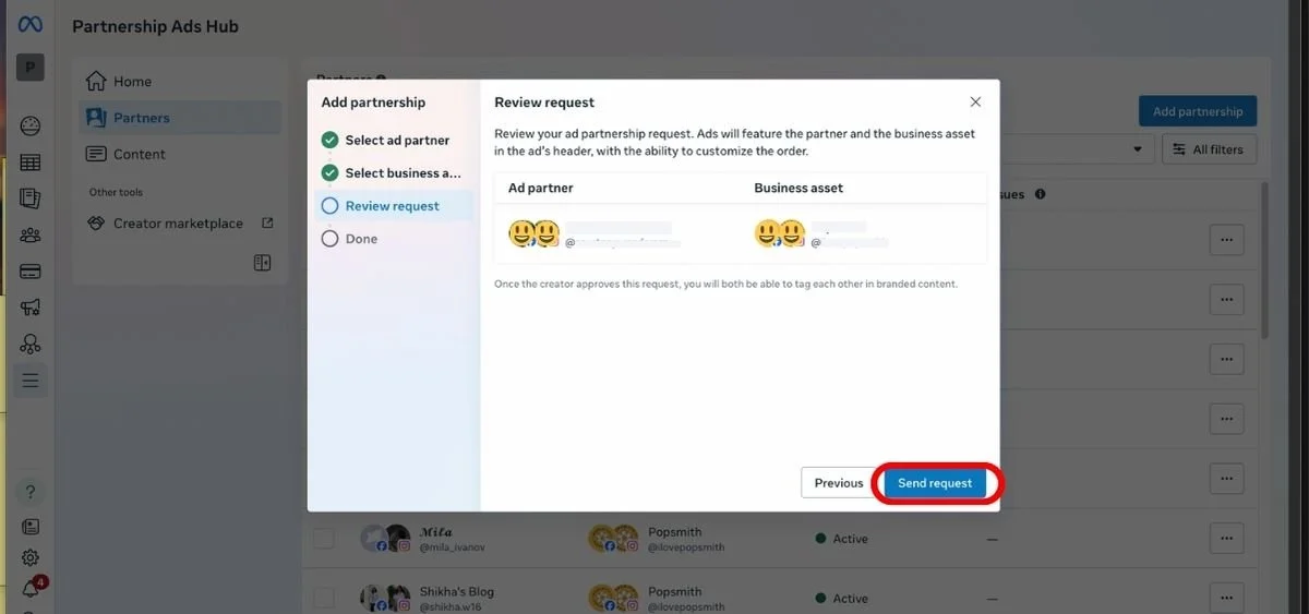 Step 5 - send request