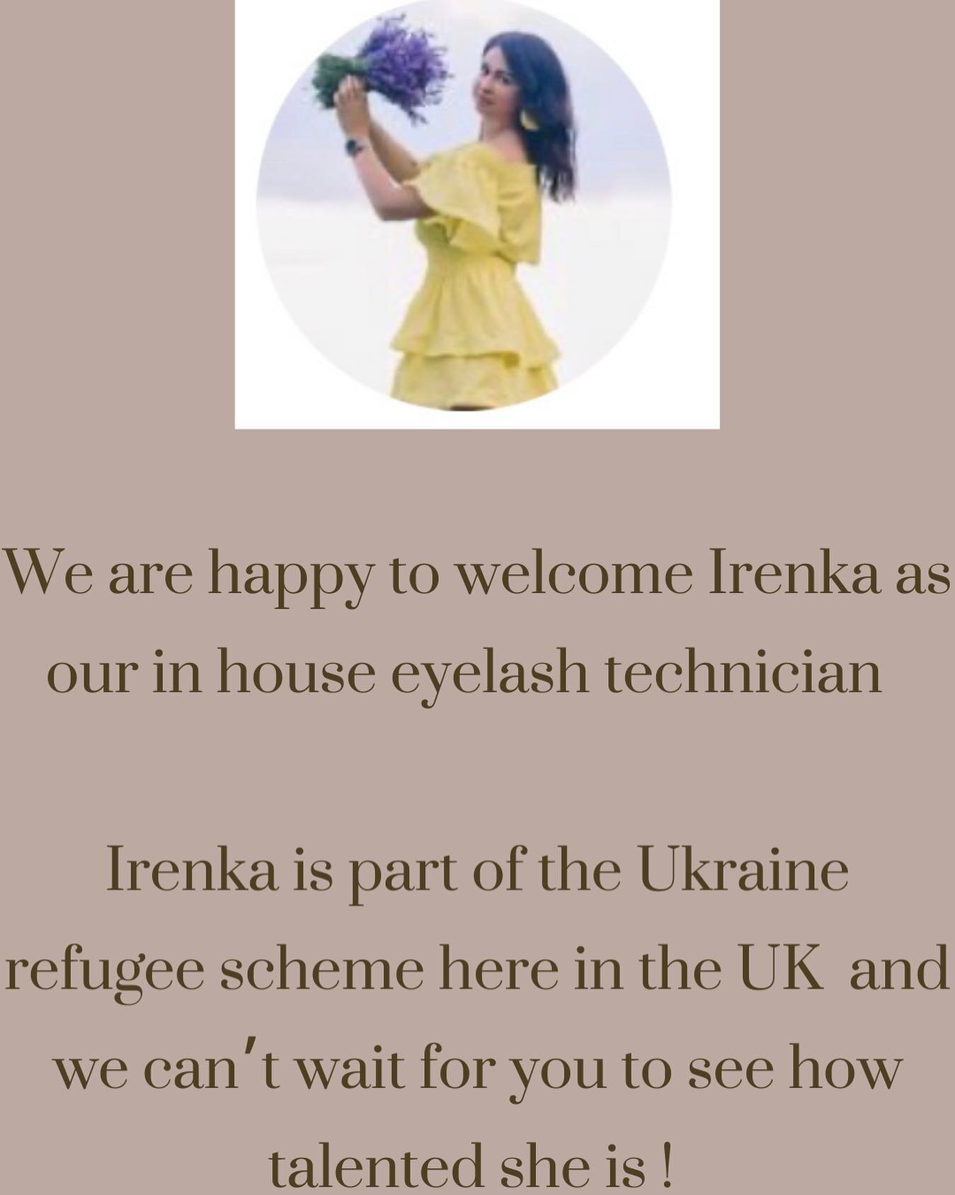 Book your lashes , Irenka is part of the Ukrainian refugee scheme here in the Uk. Her work is by far the best we&rsquo;ve seen, book your lashes now @bbeautyandspa or call us on 01332 841489 💛💙