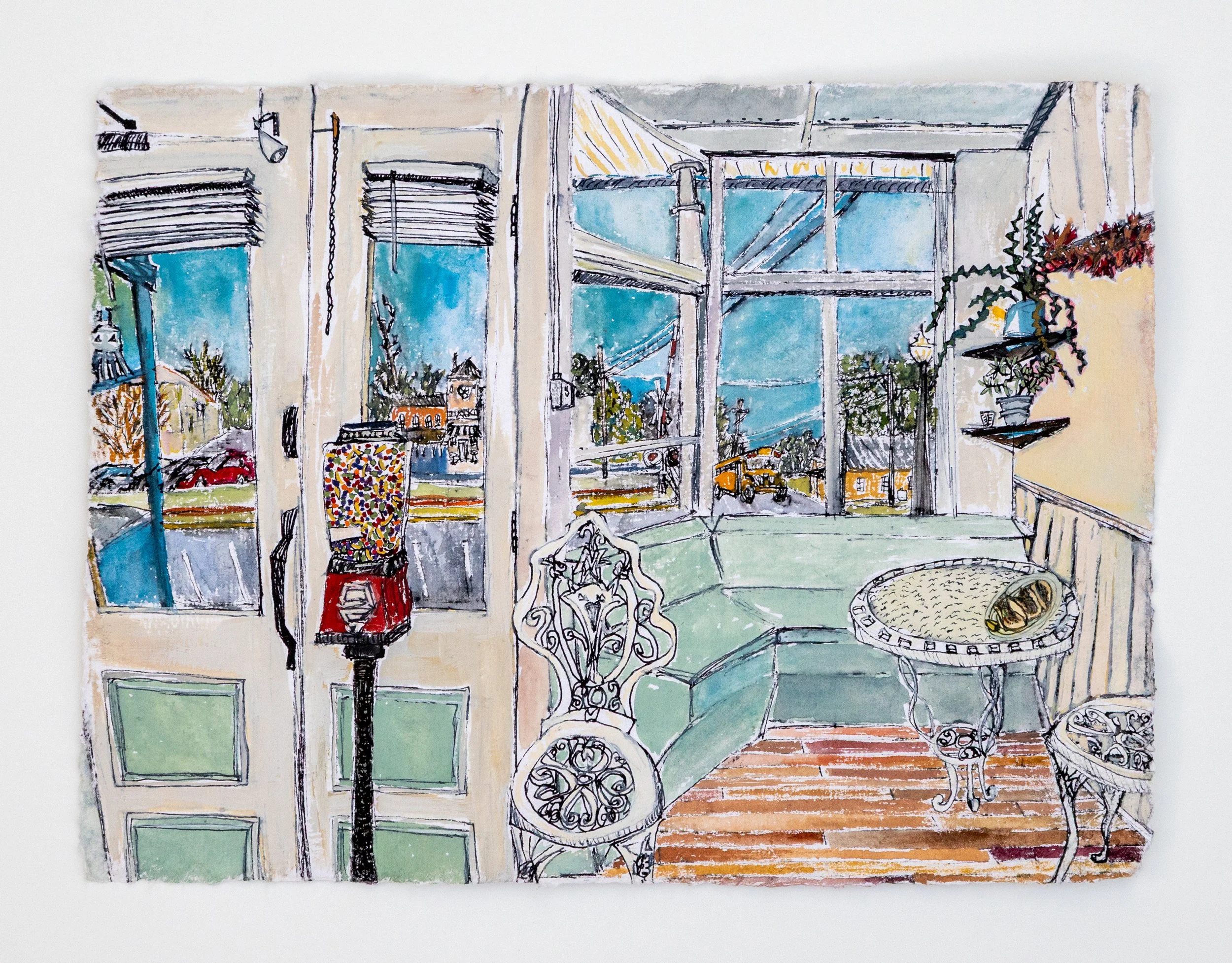 All the Way Home, 2026
9" x 12", mixed media on paper
Private Collection