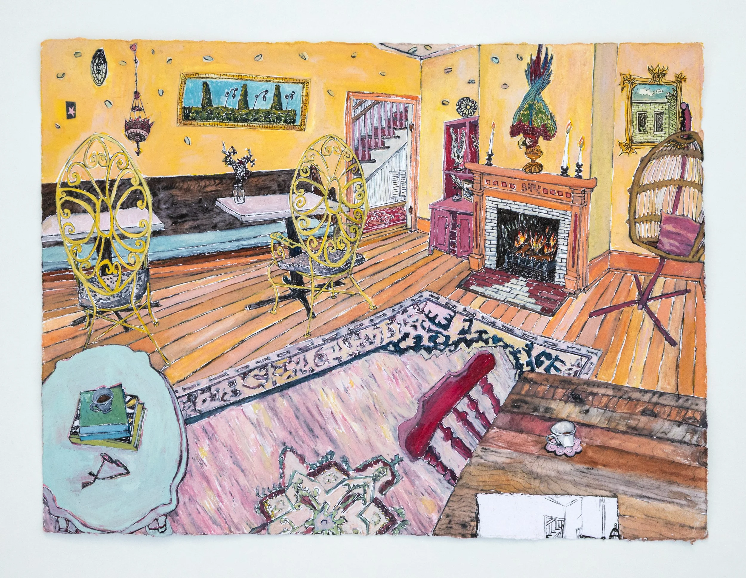 Disco
12" x 16", mixed media on paper
Private Collection