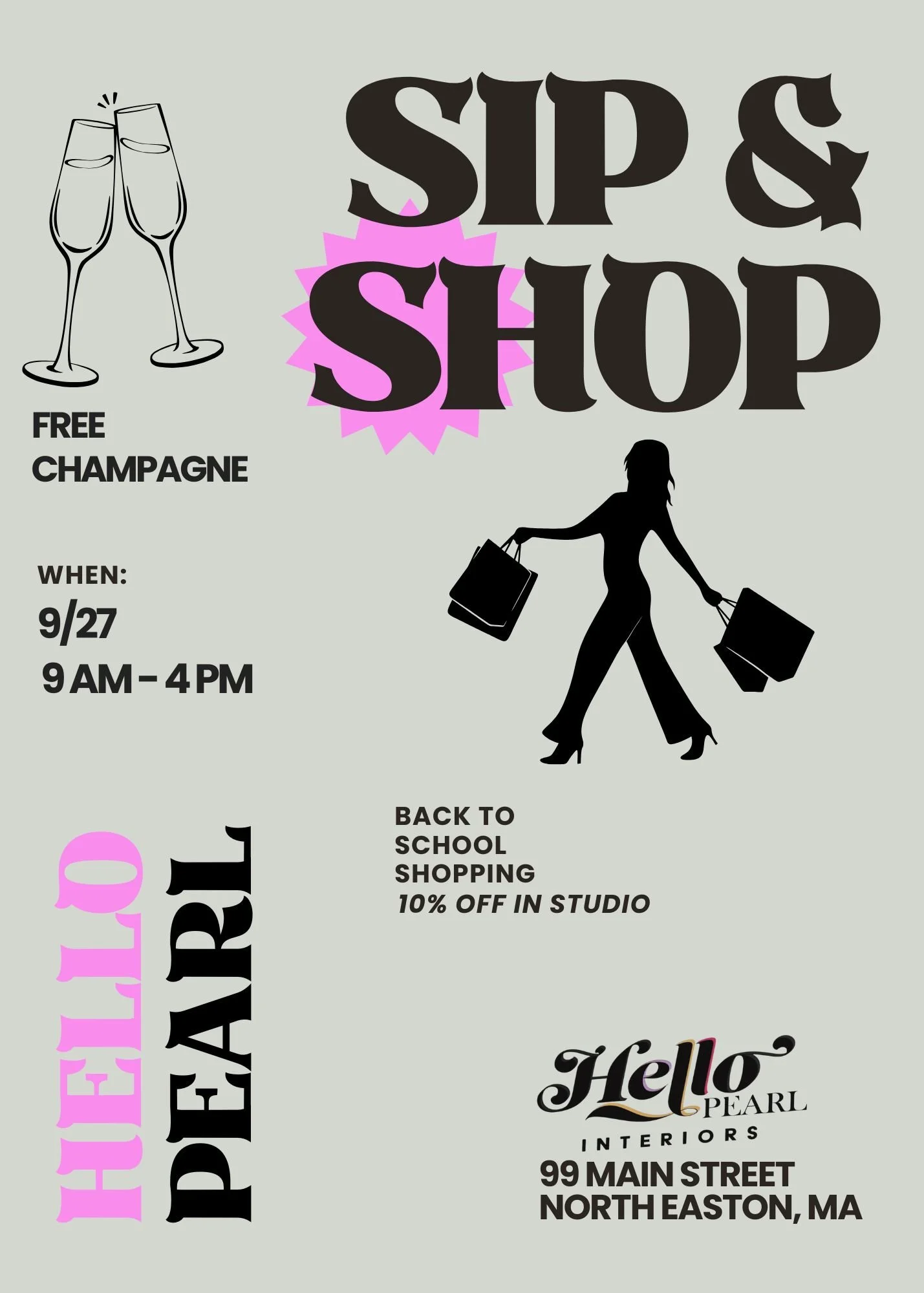Back to School Sip n' Shop