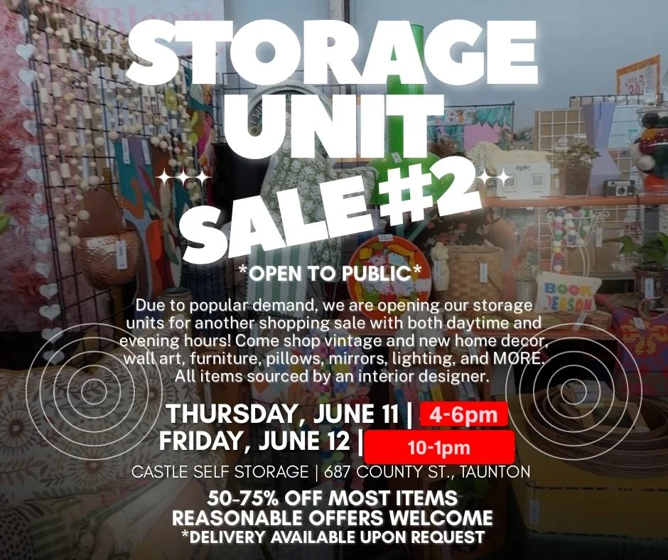 📣 Important Sale Update!

We&rsquo;ve been notified by our storage facility that we need to adjust our sale hours for this week&rsquo;s storage unit sale.

Please plan to shop:
✨ Thursday: 4:00 PM&ndash;6:00 PM
✨ Friday: 10:00 AM&ndash;1:00 PM

With