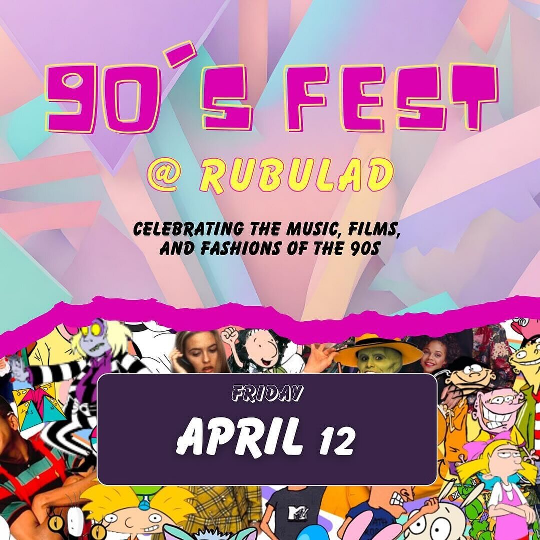 NYC join us on Friday 4/12 for 90s Fest at @rub_ulad! We&rsquo;ll be playing a full set of Lion King and Tarzan tunes, @foxindigonyc&rsquo;s got some Britney and Green Day, @imclairehawkins has got 90s songstress highlights, and @hurricanehollymusic 