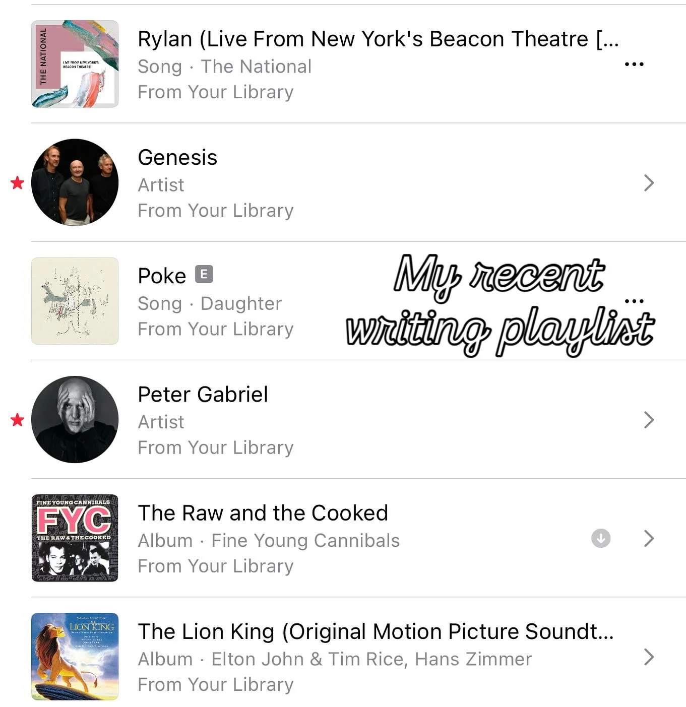 In case anyone wonders why my new songs sound like The National and Phil Collins fighting in a blender&hellip;