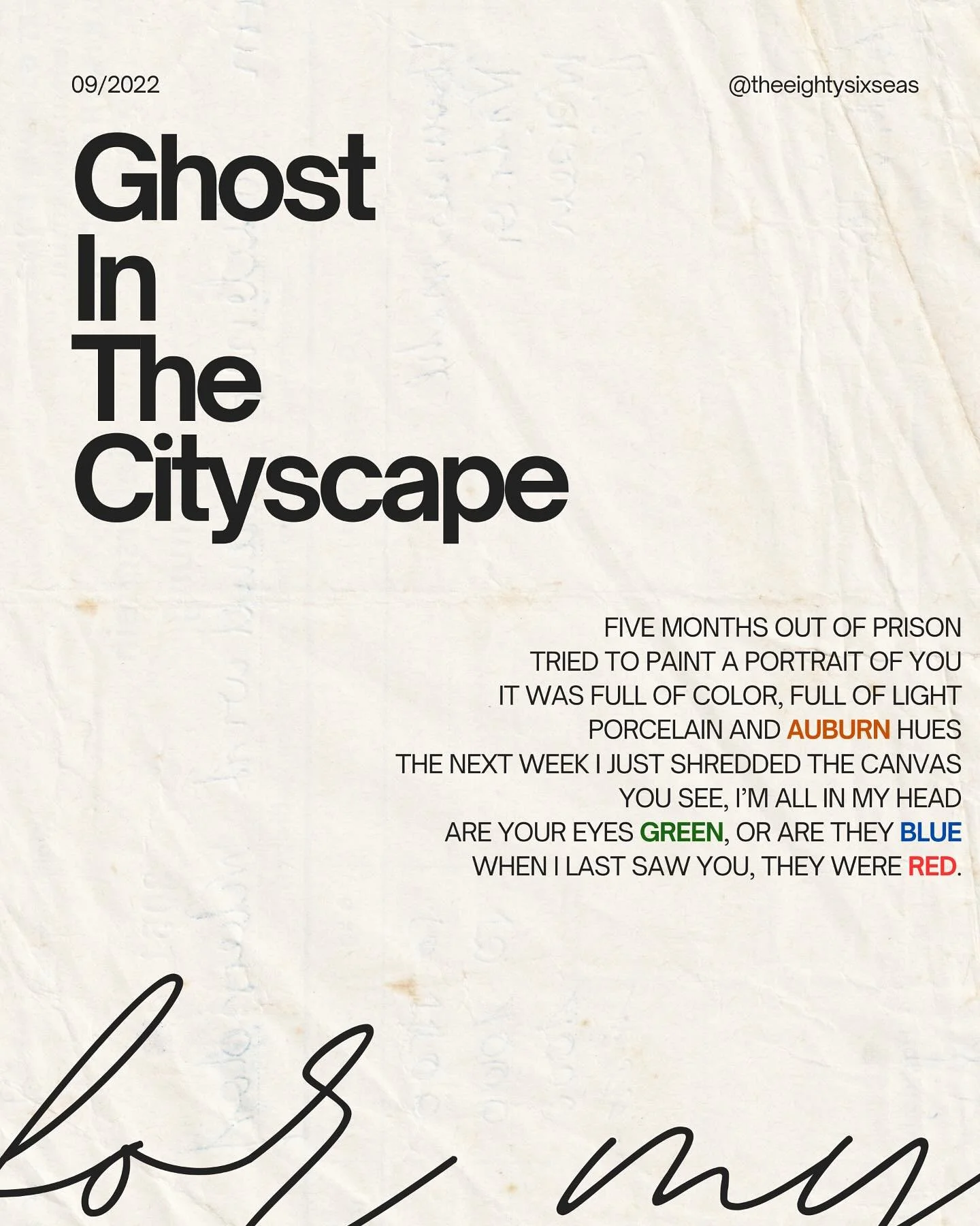 Happy third(ish) 🎉birthday to 👻Ghost in the Cityscape! One of the first songs I wrote for Scenes from an Art Heist and one of my favorite sets of lyrics. Comment &ldquo;STREAM&rdquo; for a link to hear the full track!

#songlyrıcs #indiefolk #folkt