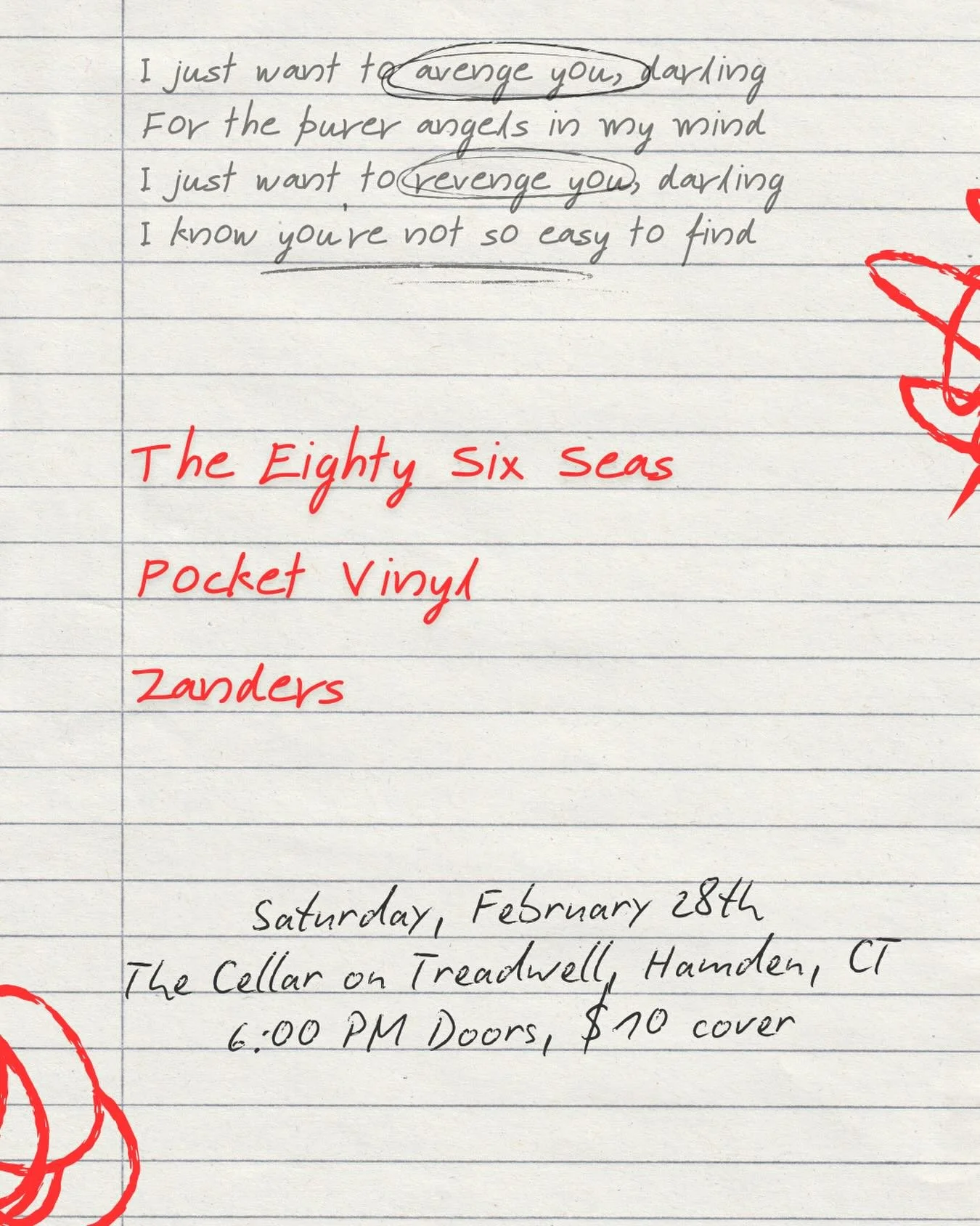 Connecticut, see you on Saturday the 28th at @thecellarontreadwell with @pocketvinyl and @instazand. Doors at 6, music at 8!