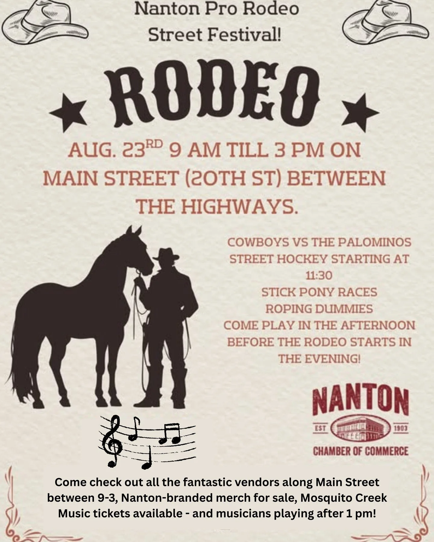 Wow, this weekend is jam packed with activities! There's lots going on on Main Street from 9-3 so make sure you wander there and around town at all the other businesses, listen to some music, grab your Nanton swag, and enjoy the rodeos, market, Bikes