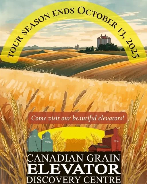 It's a glorious weekend to visit Nanton and the last weekend (including Monday) to visit the Nanton grain elevators. At the top of the hour 10-3 today, Sunday and Monday. Lots of businesses are open so come for the drive. And if you haven't yet picke