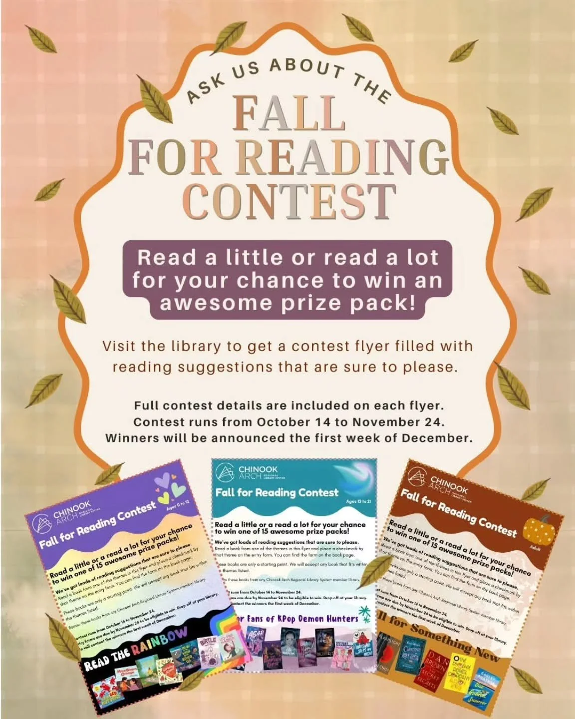 Visit Nanton's Thelma Fanning library to pick up a contest flyer for the &quot;Fall For Reading Contest&quot;. Awesome prizes to be awarded! 
#2025chambermember #nantonlibrary #readingcontest 
#booksaregoodforthesoul
#librarybooks @explorefoothills @