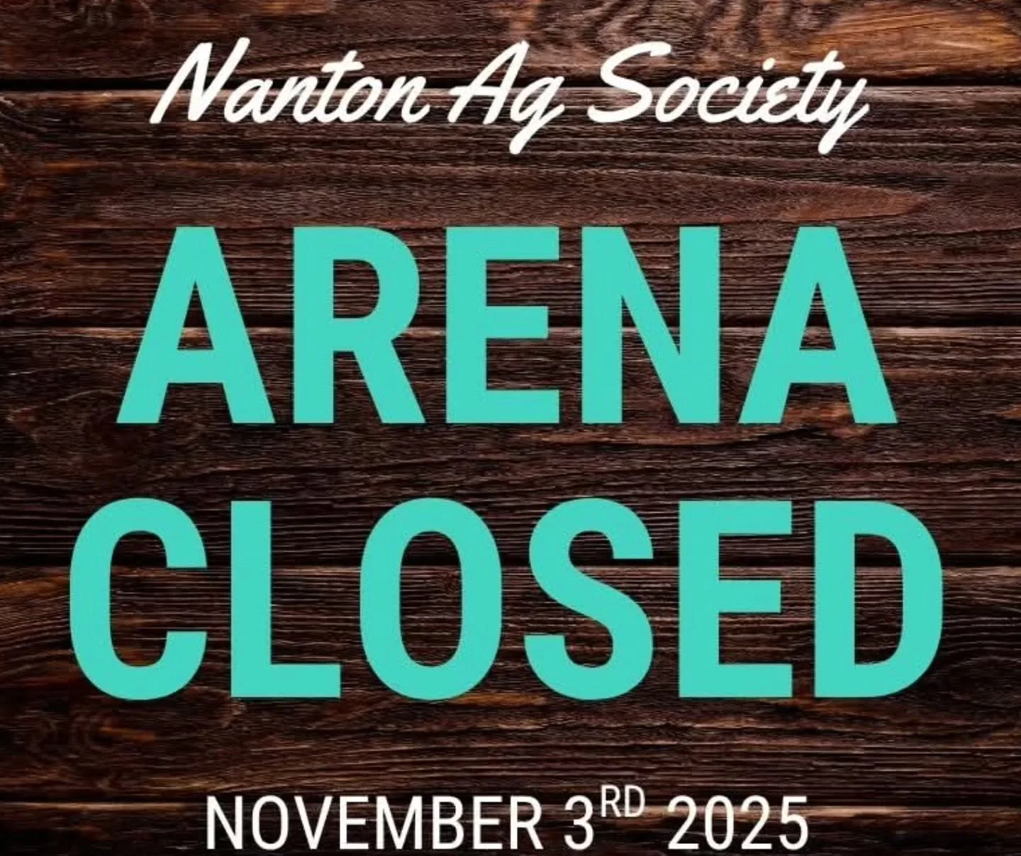 The Nanton Ag Society would like to thank everyone for another great year. The Arena is officially CLOSED for the winter and they look forward to seeing everyone in the spring!
#2025chambermember #nantonagsociety #nantoncowboy 
#arenaclosed 
@explore