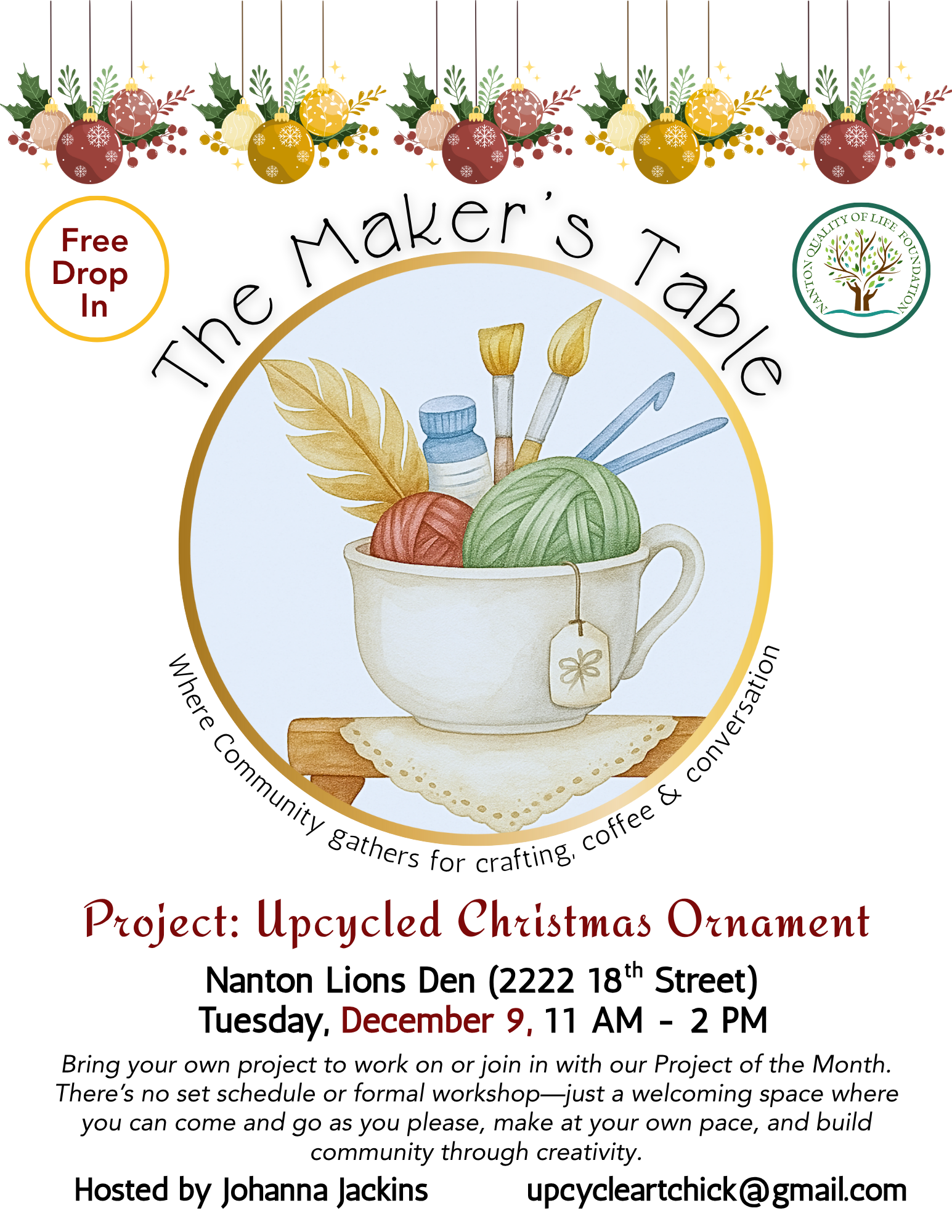 December Maker's Table