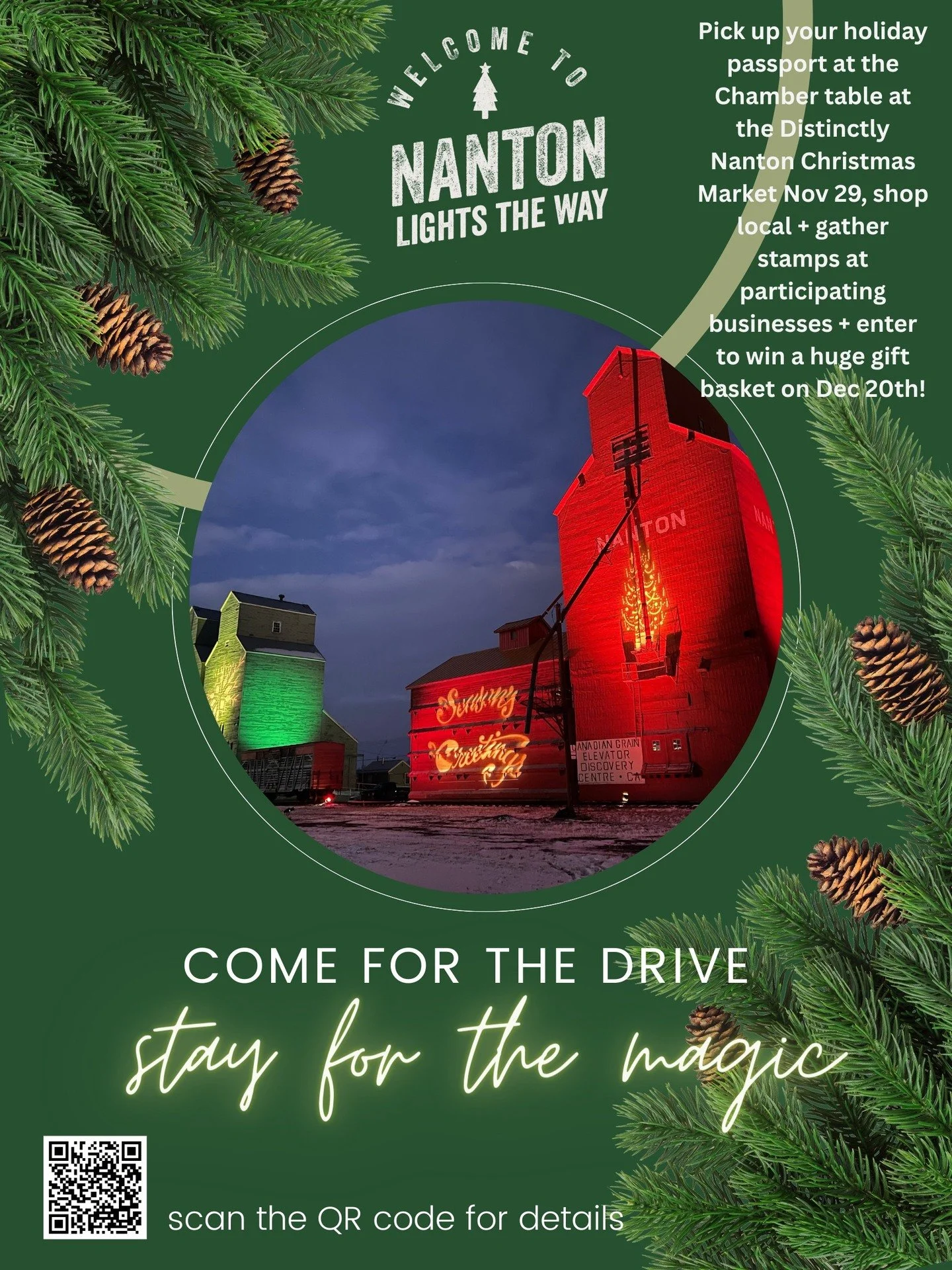 Nanton Lights the Way kicks off with the Distinctly Nanton Christmas Market at the Nanton Community Centre from 10-4 on Nov 29th. There's lots going on in town to celebrate the holiday spirit and support local businesses this season. Events and promo