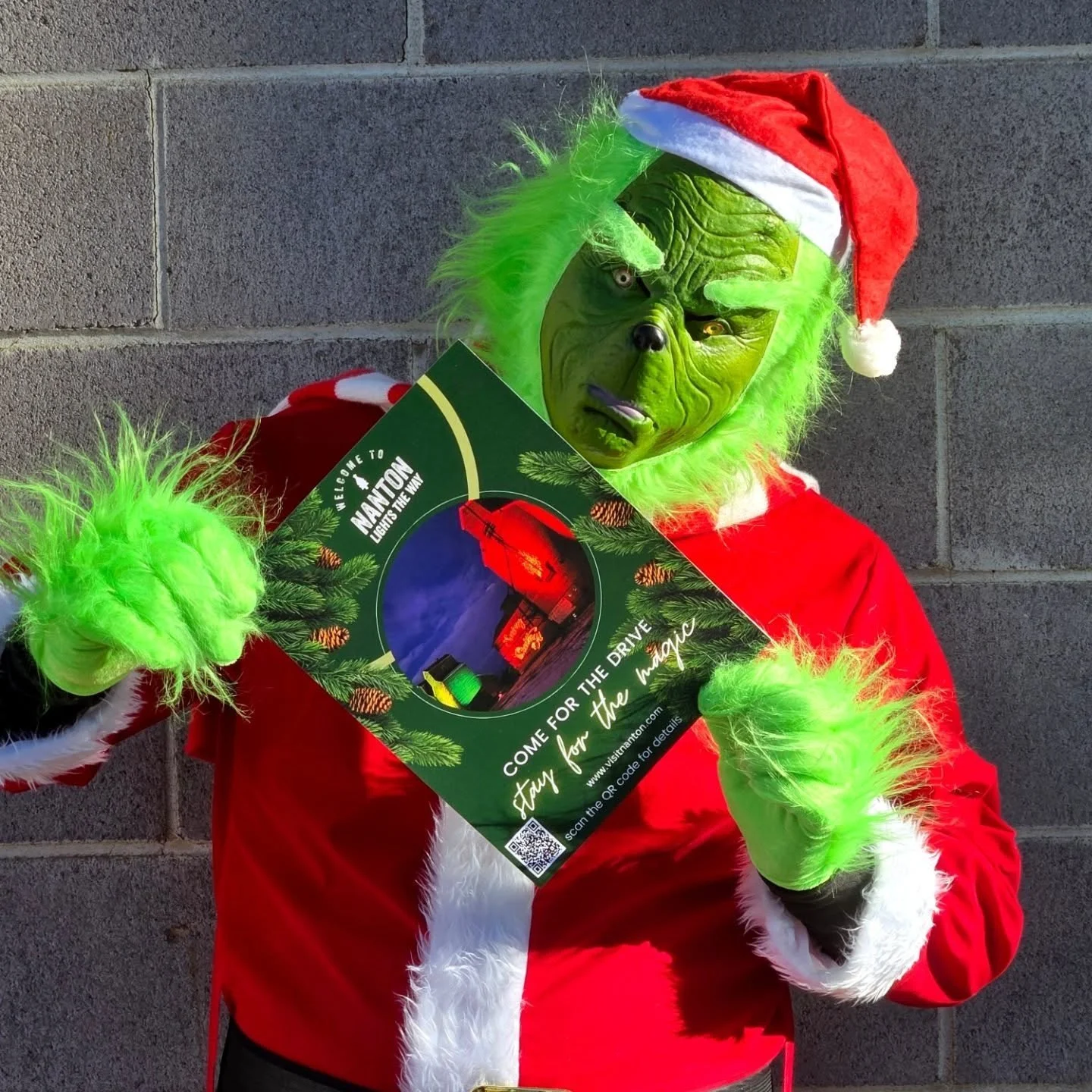 Mr. Grinch is ready for Nanton Lights the Way ... to Christmas Shopping!! There is a lot happening in Nanton on Saturday, November 29th - starting with @distinctlynanton from 10 a.m. to 4 p.m. Late night shopping around town &amp; every store has in-