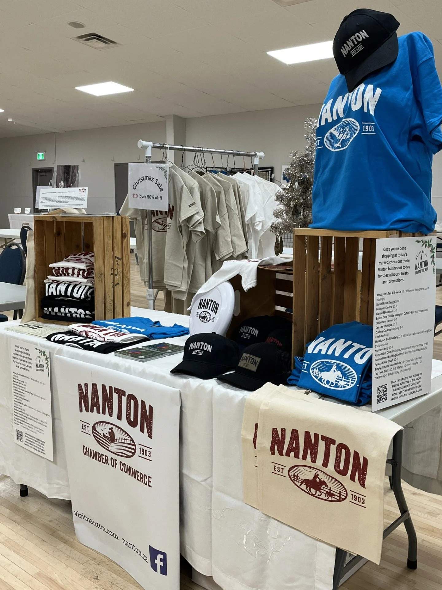 Pop by and say hi at the Nanton Chamber booth on the upper floor at tomorrow's @distinctlynanton Christmas Market. You can grab your holiday passport for shopping Nanton this season, pick up Chamber information, and stock up on awesome Nanton merchan
