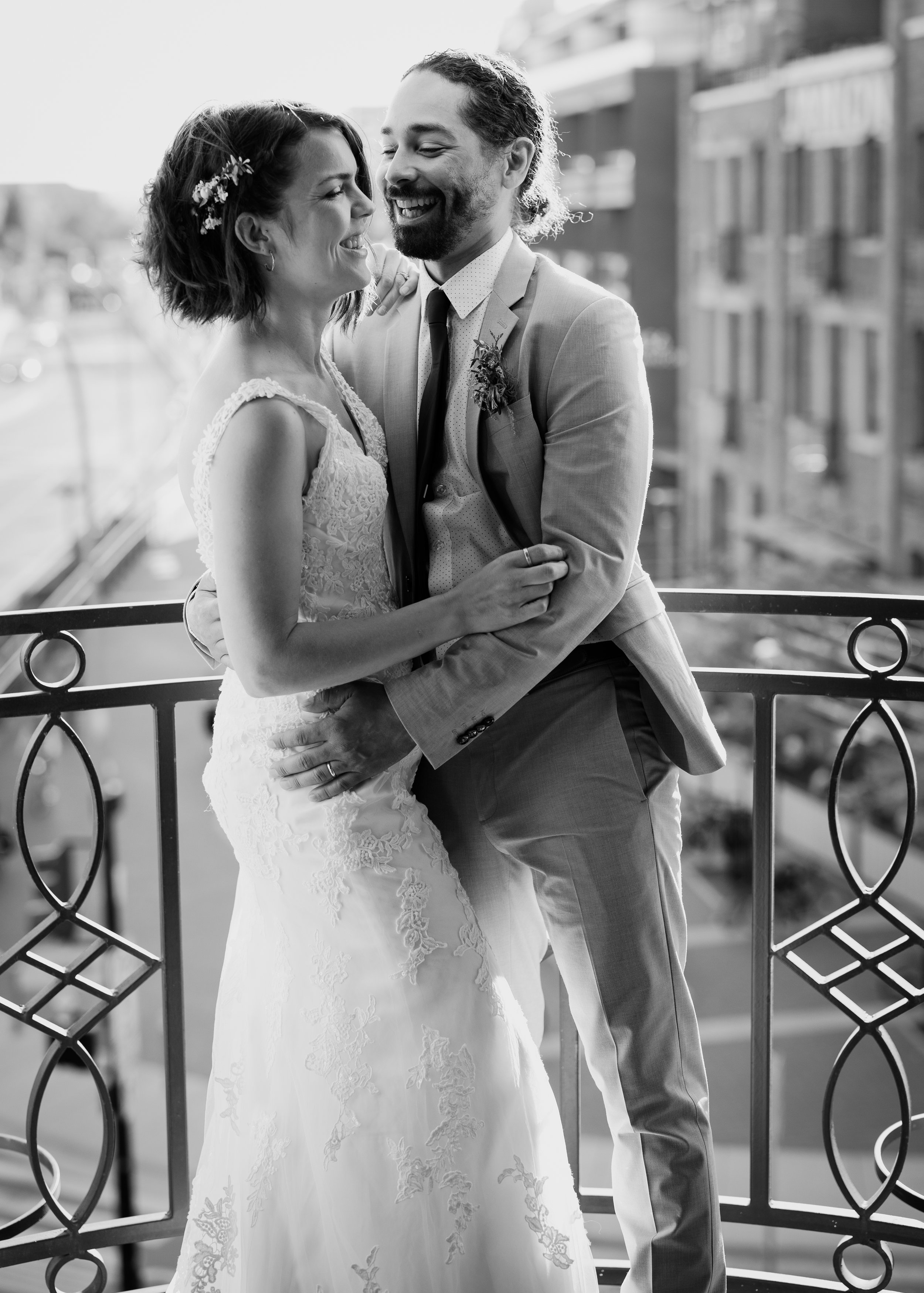 black and white wedding portrait taken by haley johnstons photography victoria bc