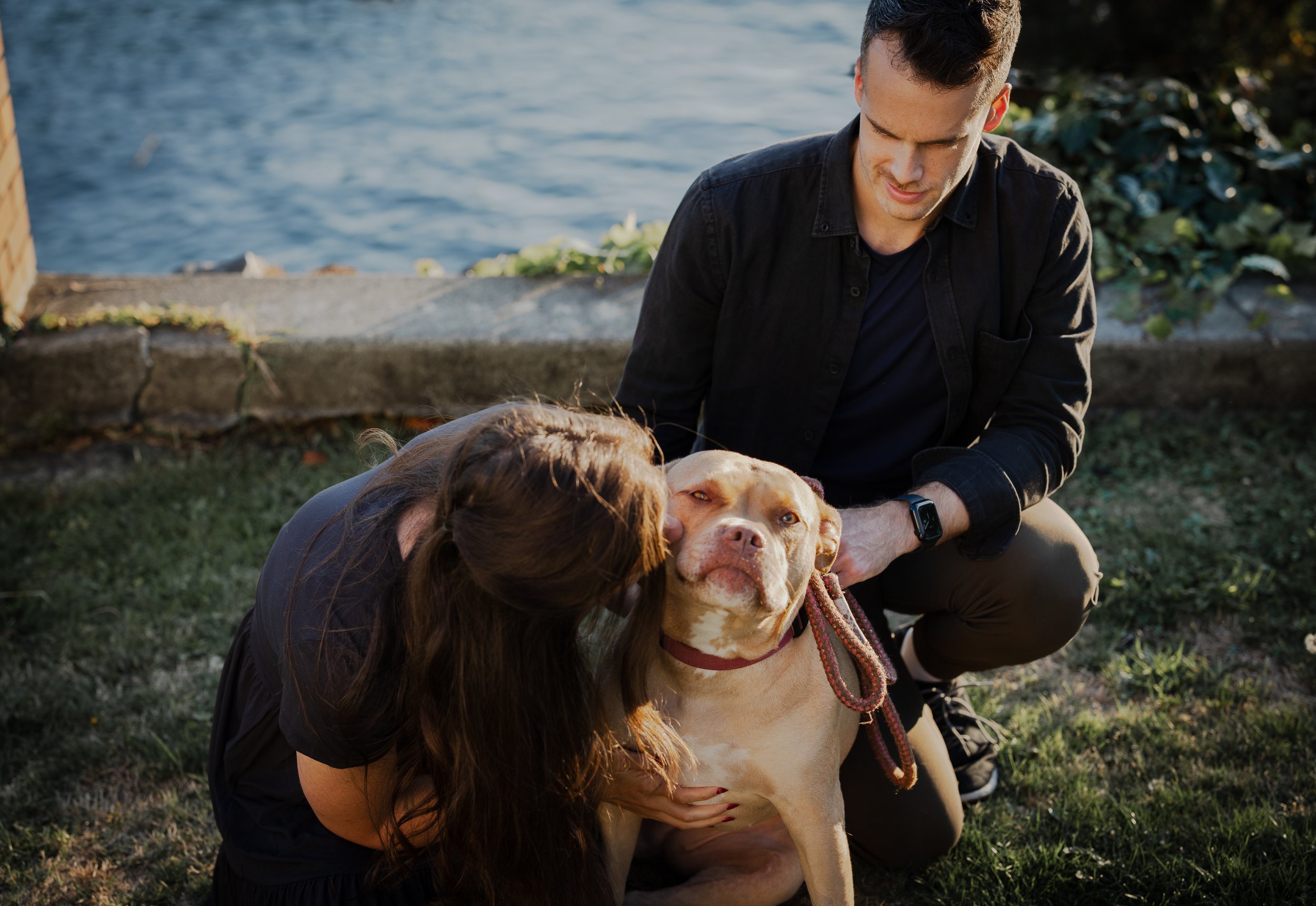 engagement family photo taken by haley johnstons photography victoria bc