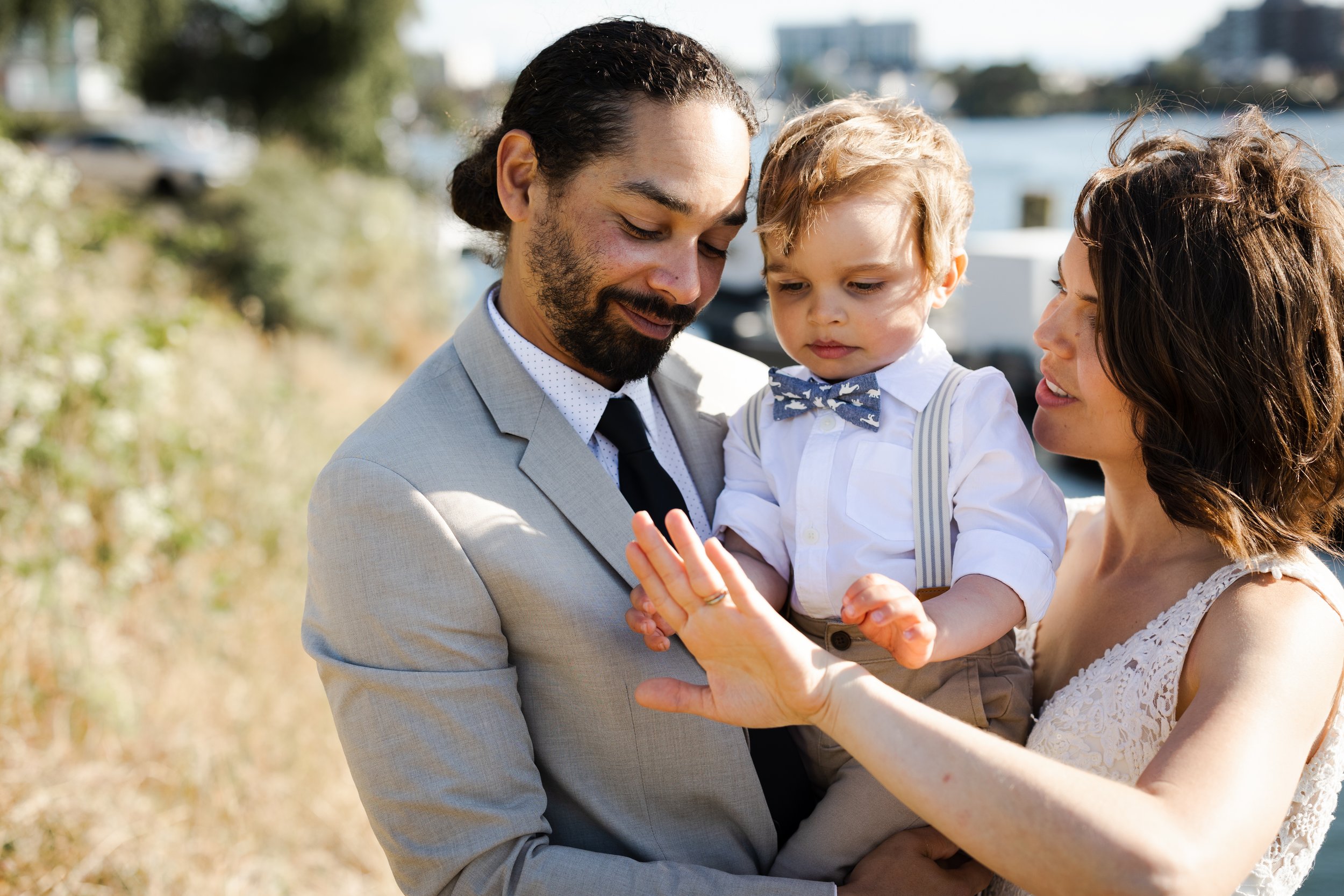 family wedding photo