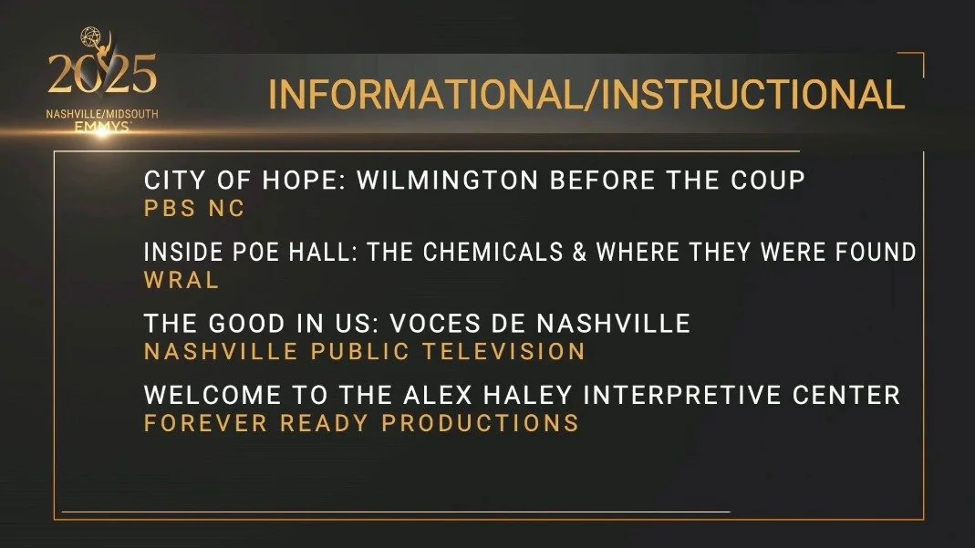 We&rsquo;re officially 2025 Midsouth Emmy nominees! ✨🎥

Welcome to the Alex Haley Interpretive Center is nominated in the Information/Instructional category &mdash; and this one means a lot.

This project welcomes every visitor into Alex Haley&rsquo