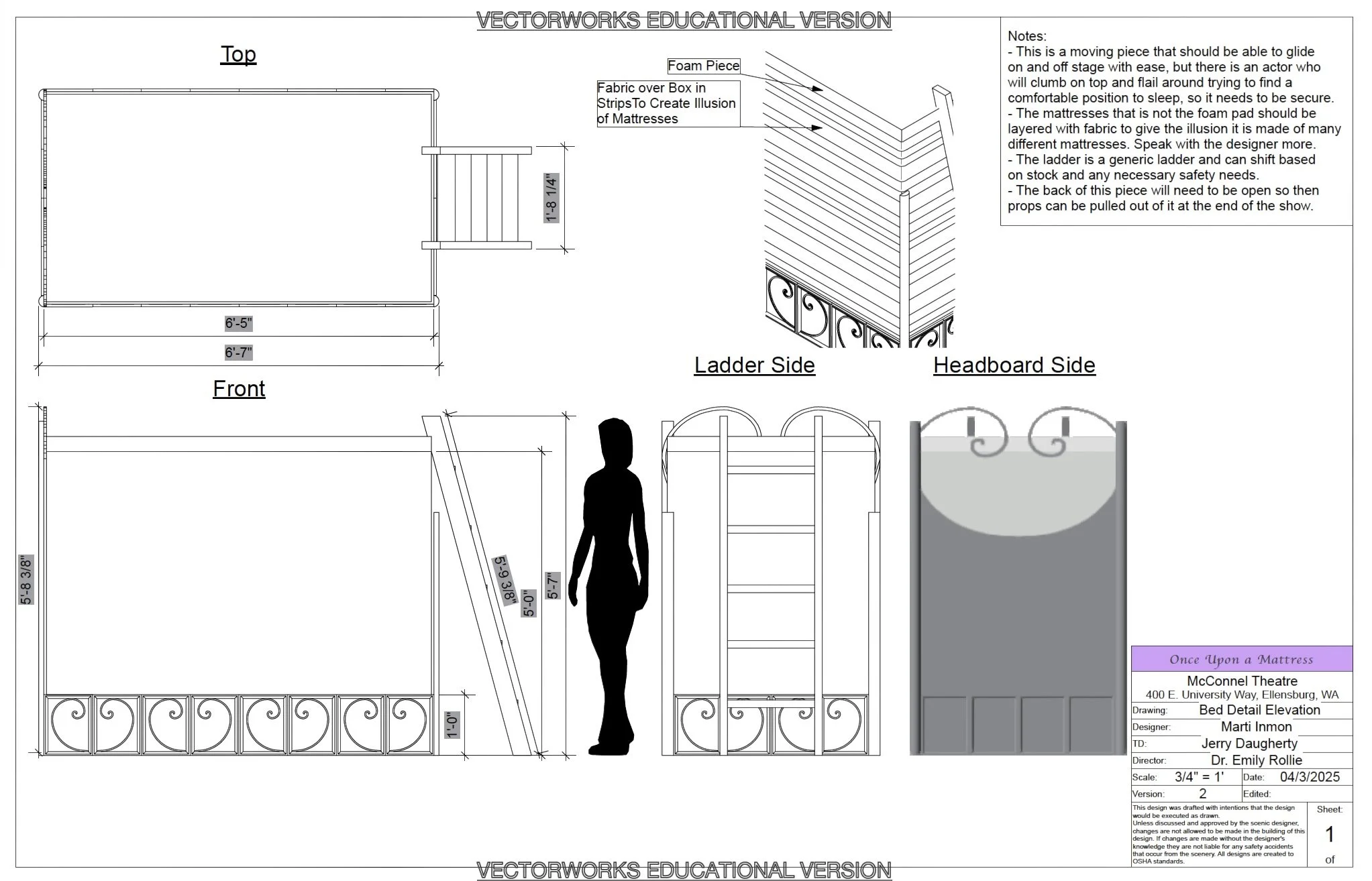 Bed Detail Elevation