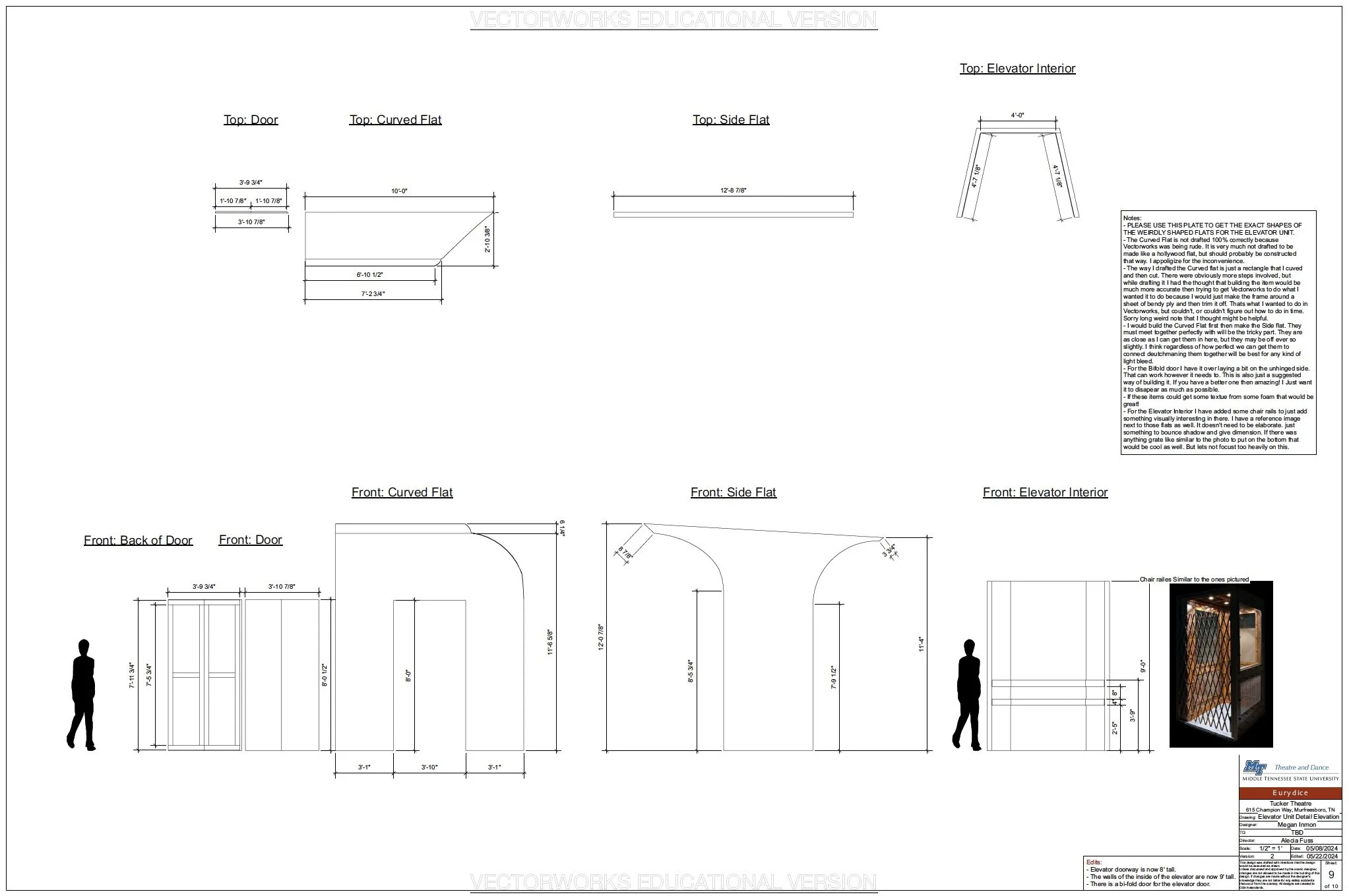 Elevator Detail Elevation