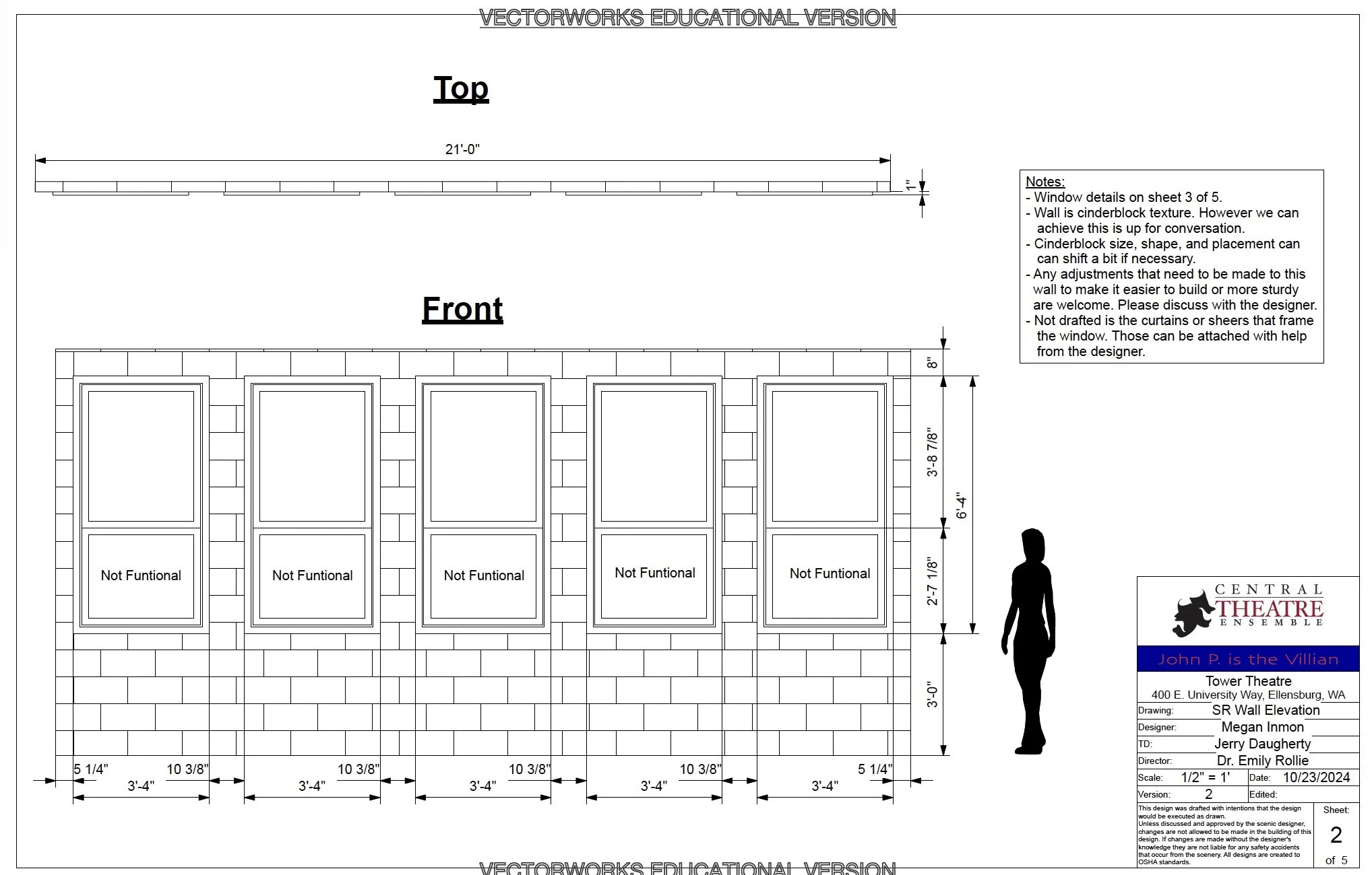 SR Wall Detail elevation
