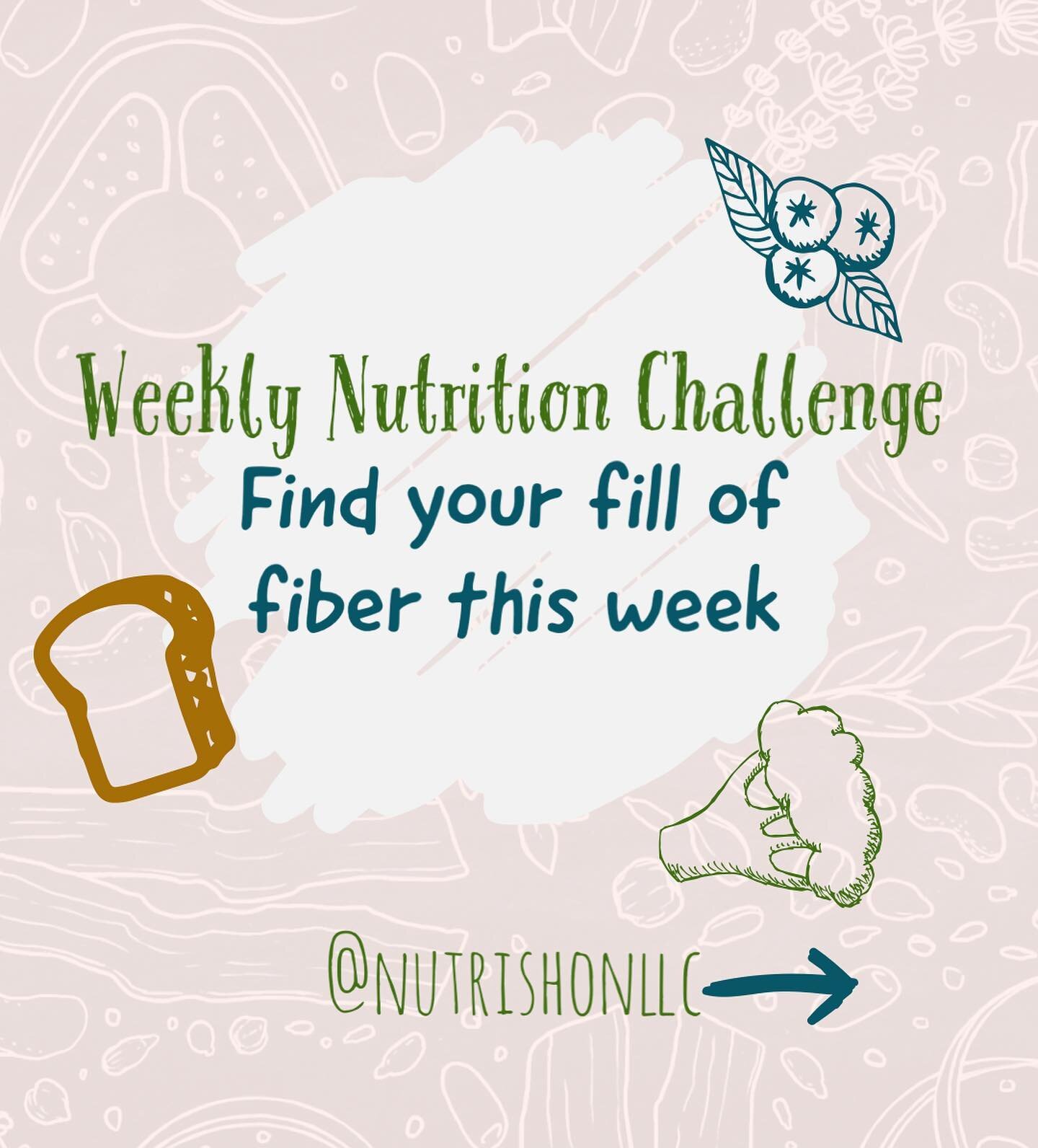 “❤️” this post to accept the challenge!
Fiber, fiber, fiber! And I cannot stress this enough…FIBER!
Fiber is so good for you! It helps move things along in your digestive tract, it fuels your healthy gut bacteria (which can help