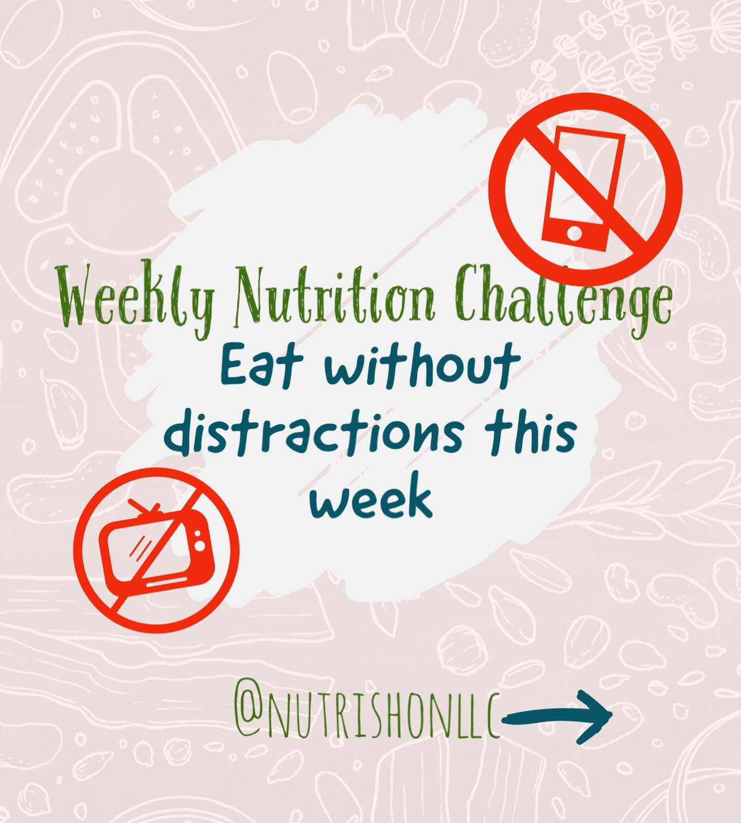 &ldquo;❤️&rdquo; this post to accept the challenge!

Eating while watching tv. Eating while checking emails. Eating while scrolling through social media. 

All habits many of us are guilty of. 

But did you know that this contributes to what is refer