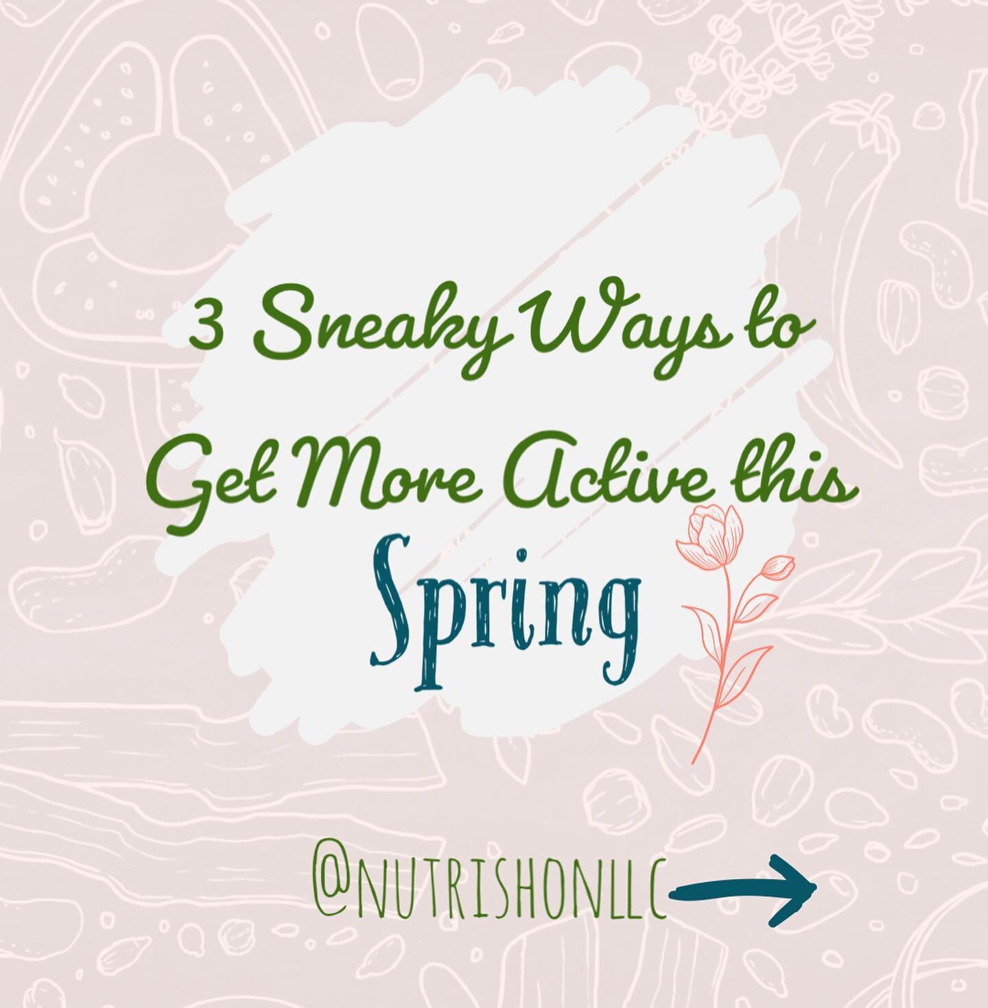 SHARE this post with your Spring workout bud! 🌷

Spring is here! The birds are chirping, the flowers are blooming, the sun is shining! 

The weather is changing to a more outdoor-activity friendly pattern. 

The following are 3 sneaky ways to squeez