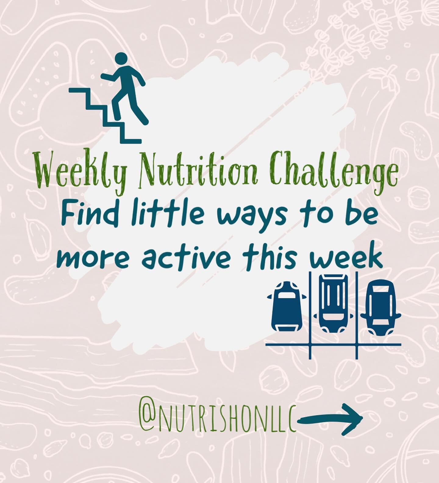 &ldquo;❤️&rdquo; this post to accept the challenge!

Whether it&rsquo;s taking the stairs, parking in a spot that&rsquo;s further away, or doing &ldquo;squats&rdquo; while loading your laundry in the washing machine, find little ways to incorporate m