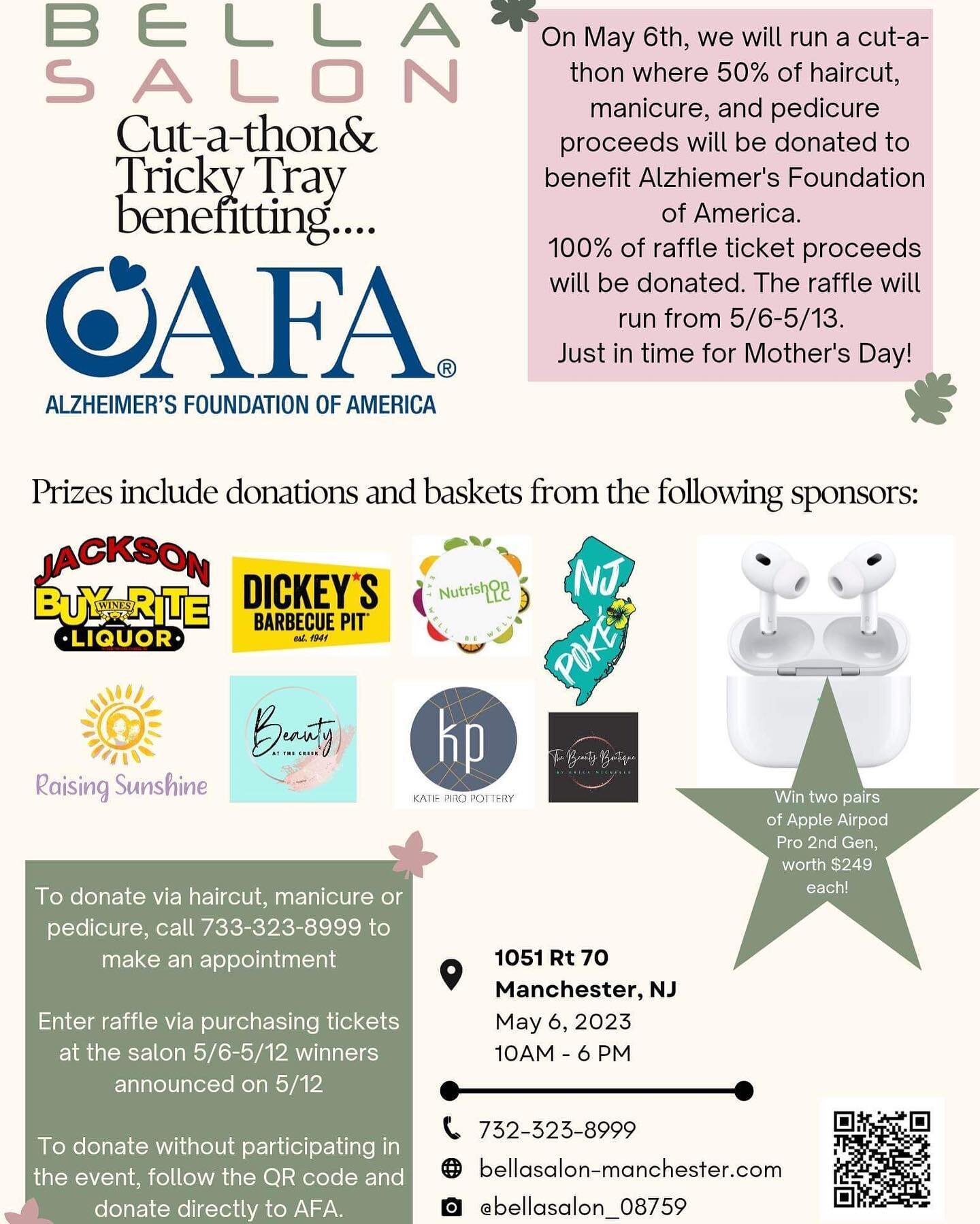 Hey guys- donated a &ldquo;Self-care&rdquo; basket for this awesome event! Go get pampered on May 6 to bring awareness and charity to an awesome cause! (My basket is featuring a free week of meal plans!) #giftauction #alzheimersawareness #charityeven