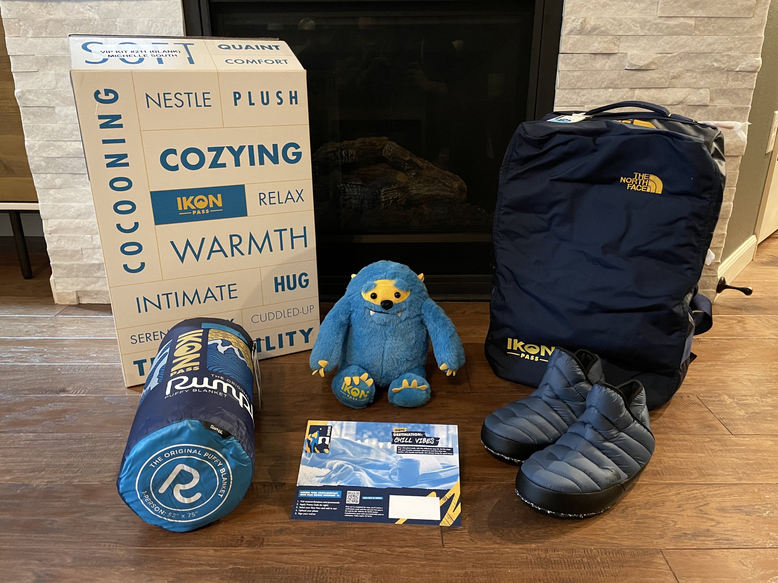 24/25 Season: Custom TNF Duffel, Stuffed Yeti, Custom Rumpl and Custom TNF Booties