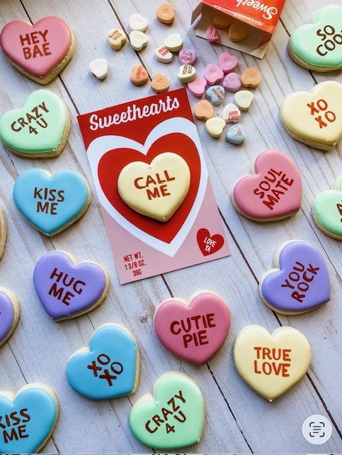 Conversation Heart Cookies