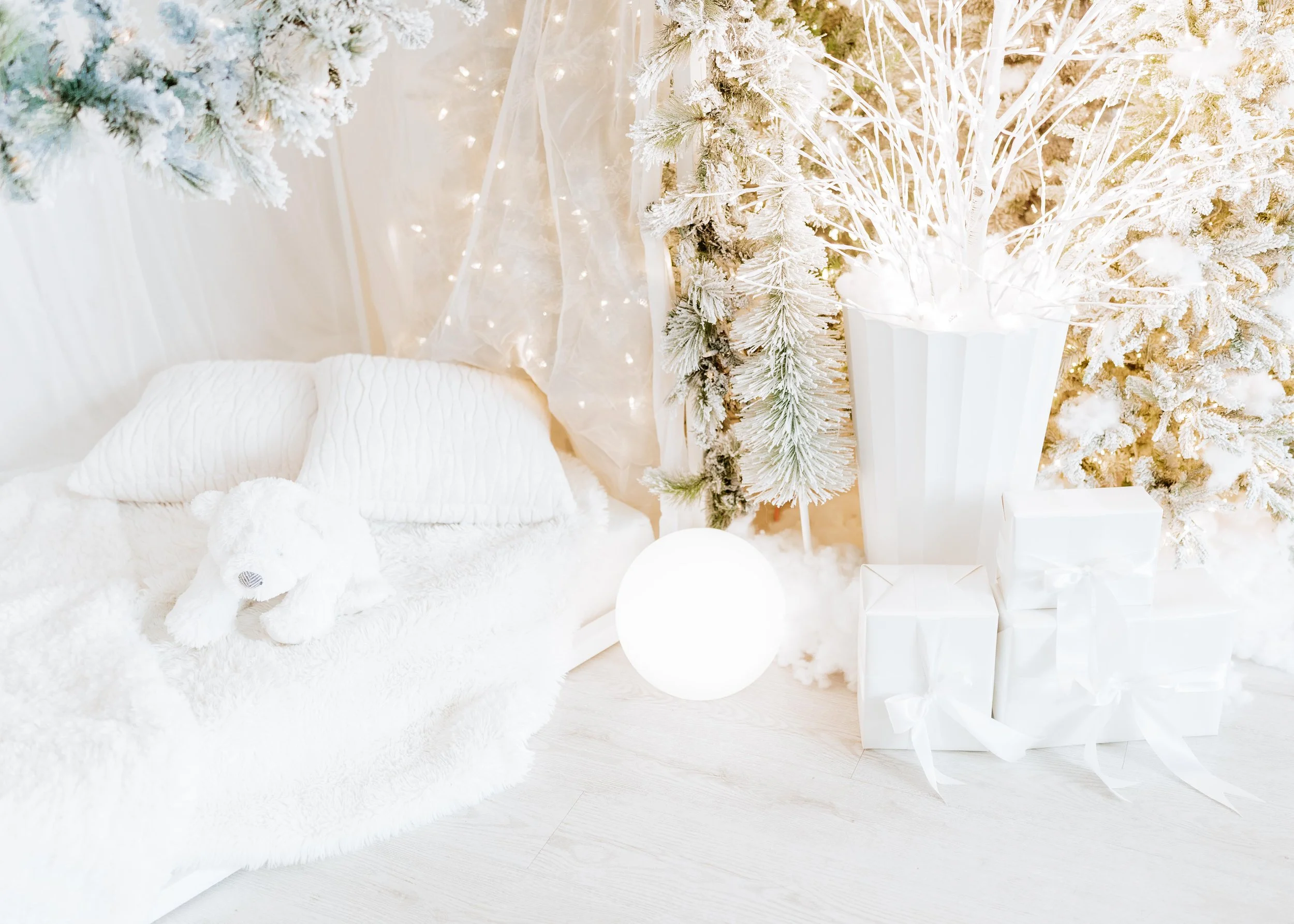 Snowfall Dreams - Available Oct 17-Dec 31, located to the left of the French Moulding wall. 
