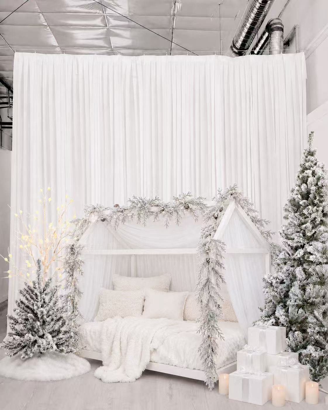 Snowfall Dreams - Available Oct 17-Dec 31, located to the left of the French Moulding wall. AI Concept, final Setup May Vary.