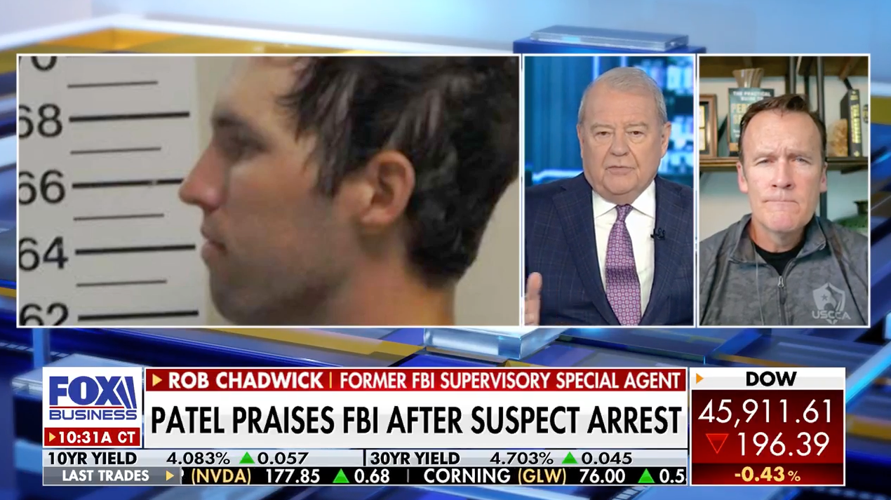 September 2025: Rob on the Fox Business Varney & Co. Show providing analysis on the Charlie Kirk investigation, terrorism and targeted violence. 